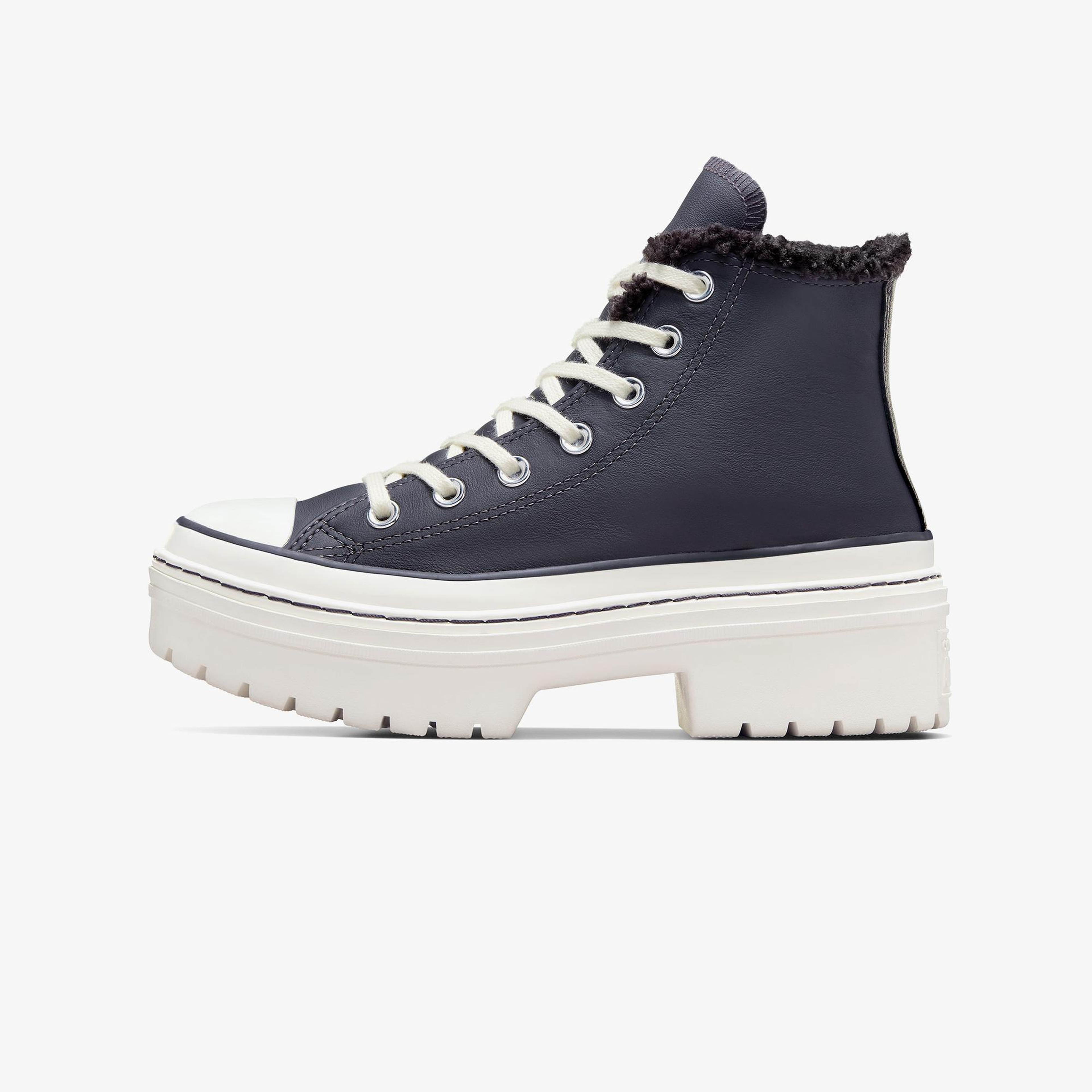 Converse Chuck Taylor All Star Lugged Lift Kadın Lacivert Deri Platform Bot