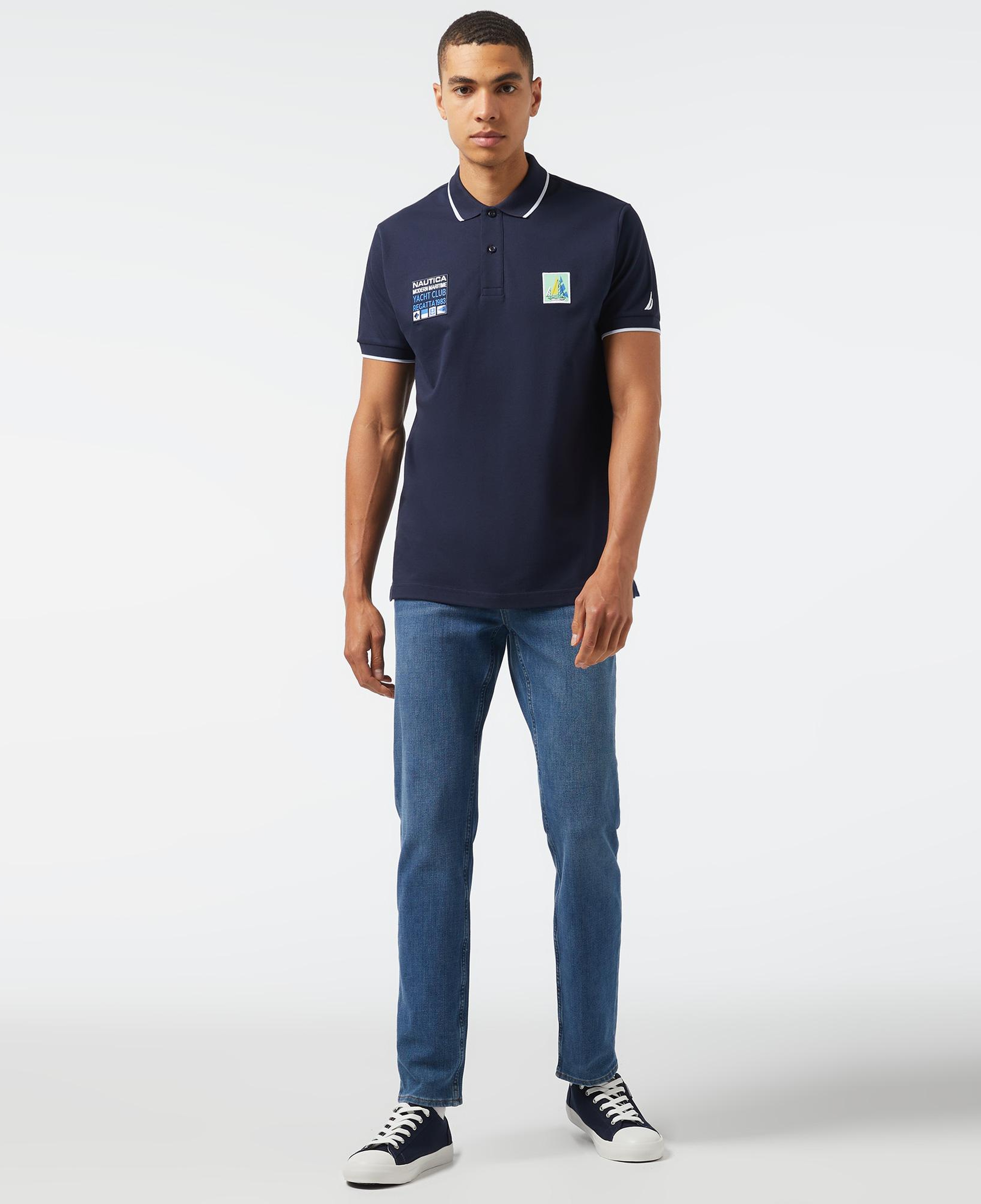 Nautica Erkek Lacivert Classic Fit Polo Yaka T-Shirt