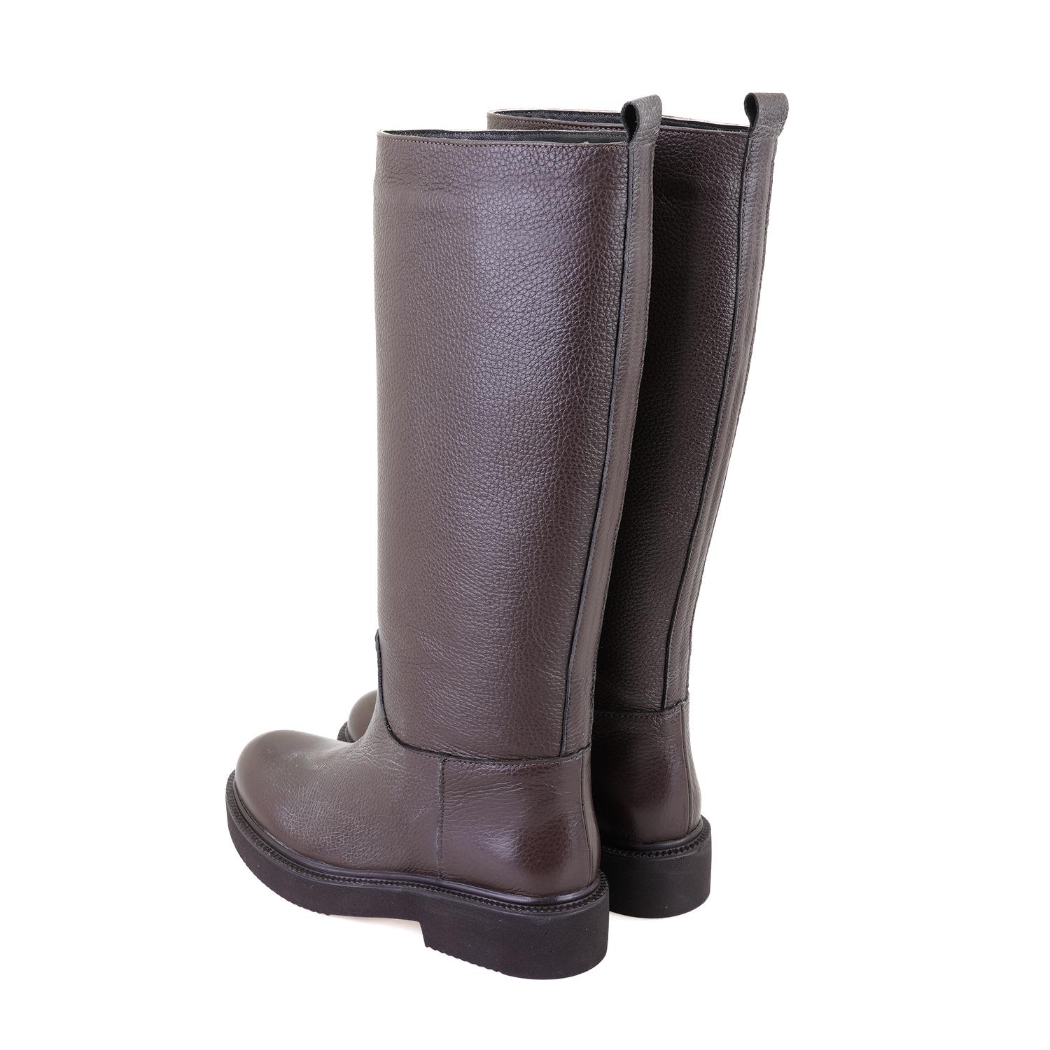 Kadın Kahve Deri Çizme