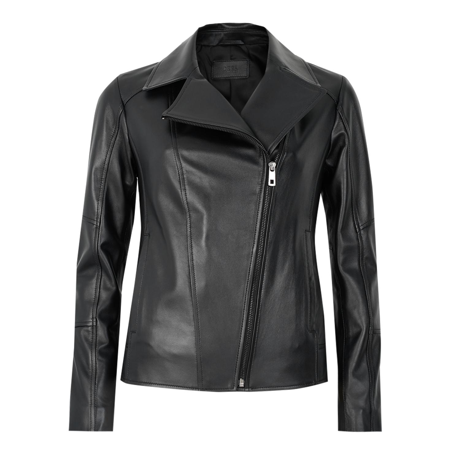 Beatrix Kadın Deri Biker Ceket