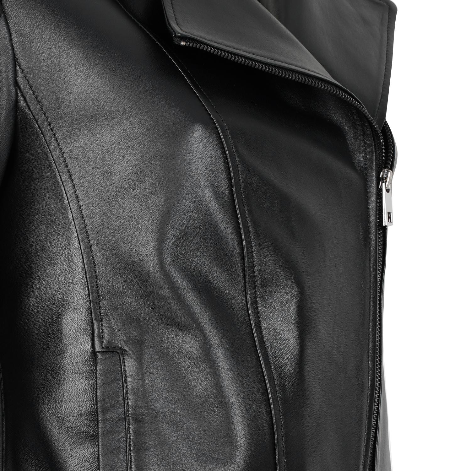 Beatrix Kadın Deri Biker Ceket