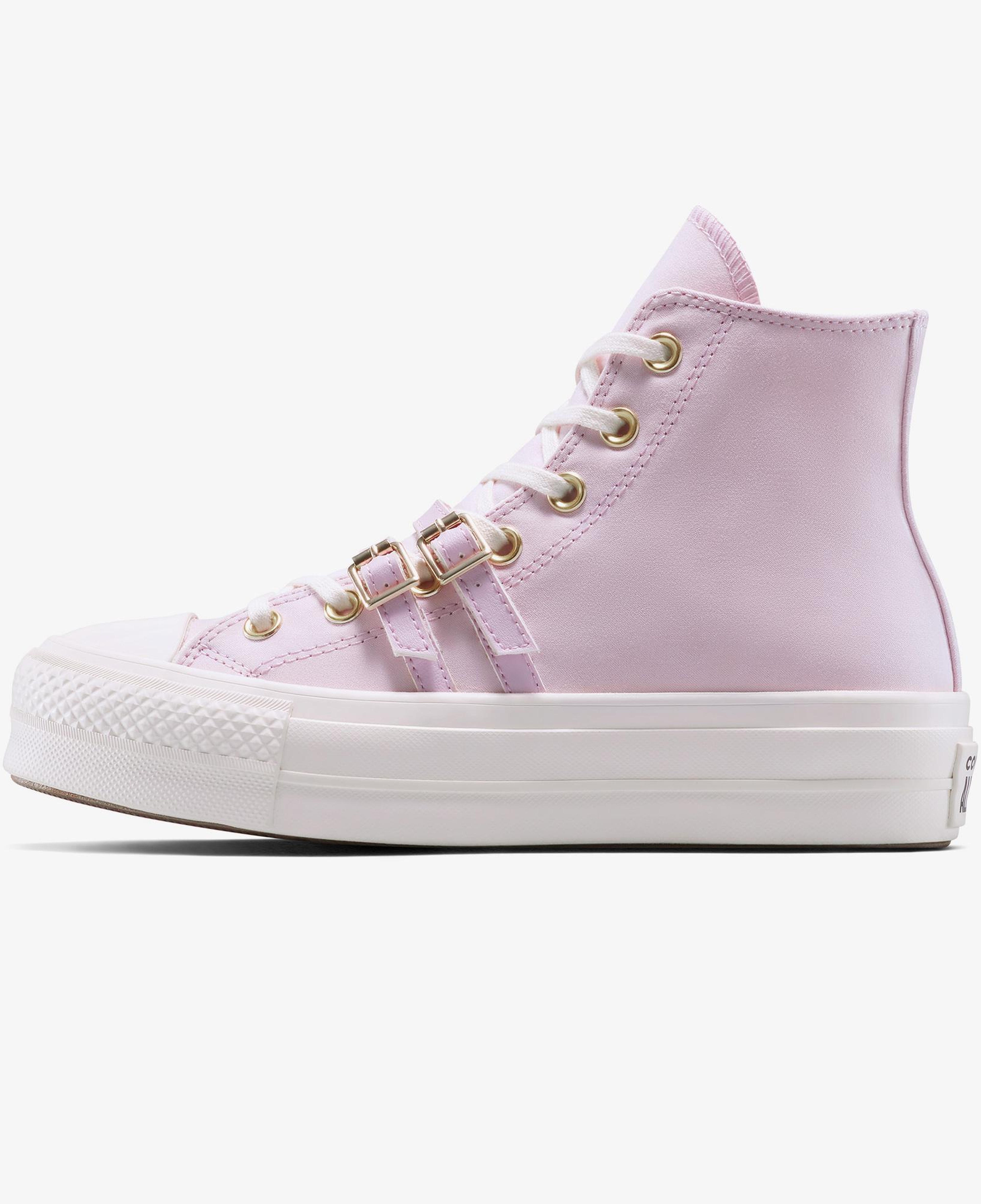 Converse Chuck Taylor All Star Lift Platform Buckle Unisex Pembe Sneaker