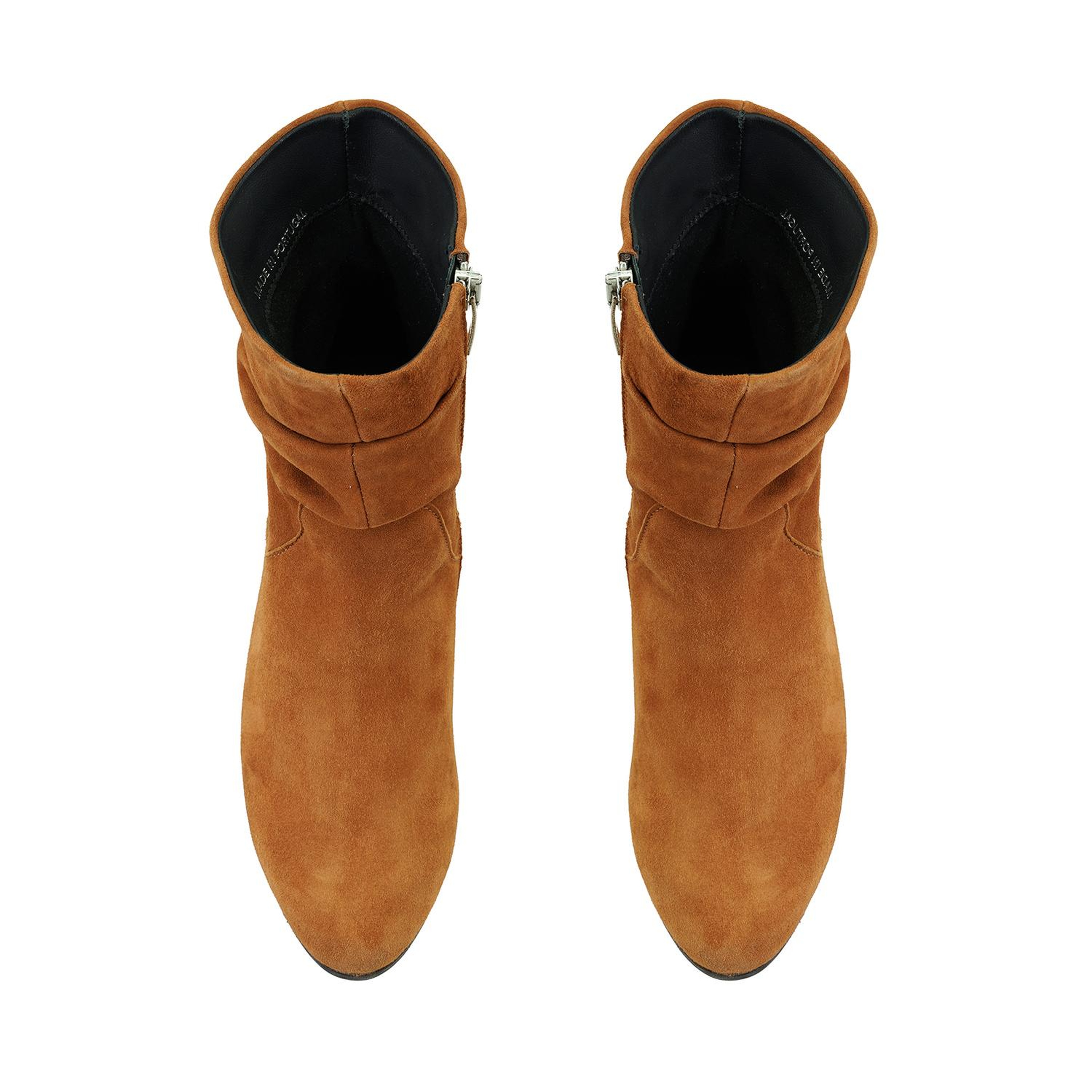 Belen Taba Kadın DesaComfort Fermuarlı Topuklu Deri Bot