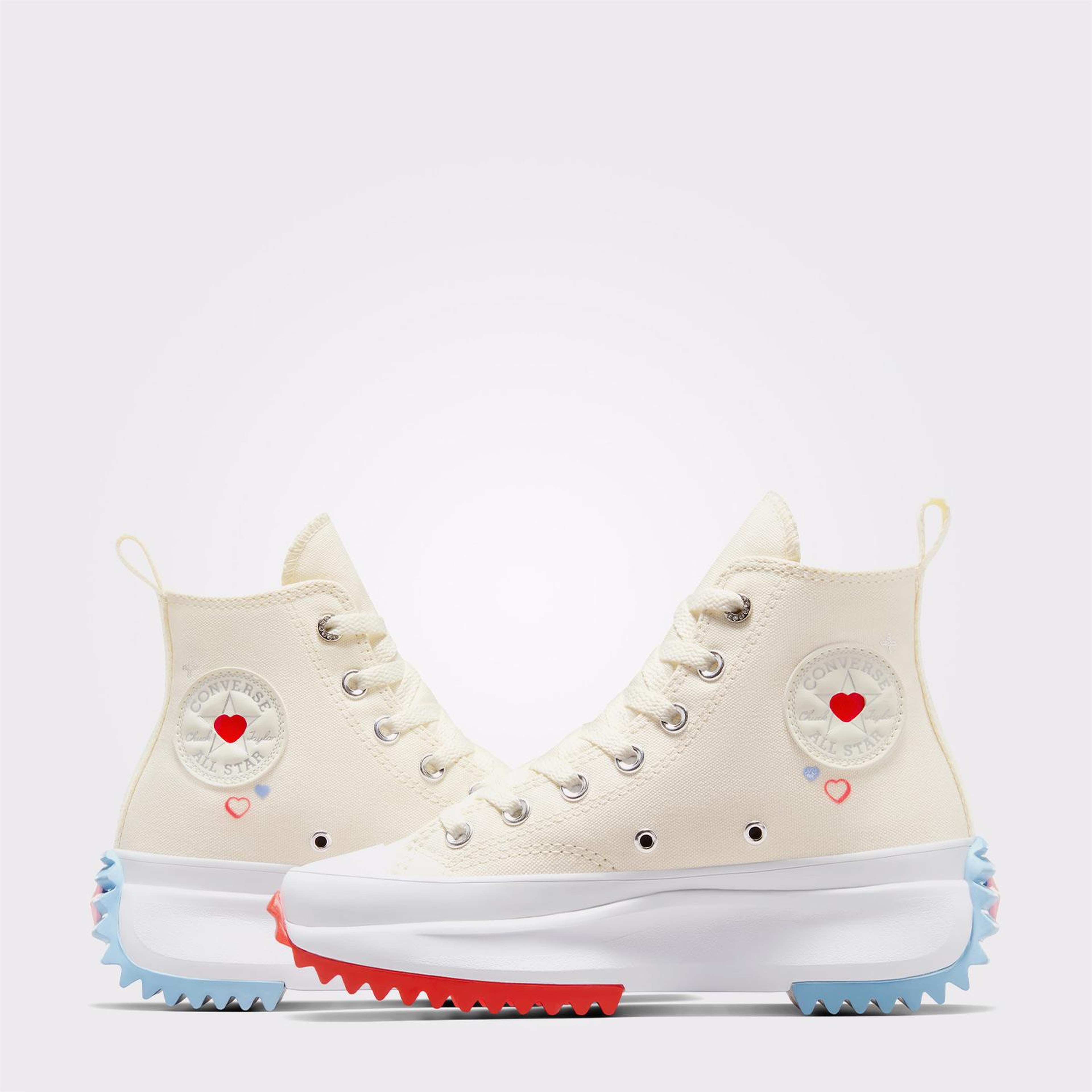Converse Run Star Hike Platform Y2K Heart Unisex Krem Sneaker