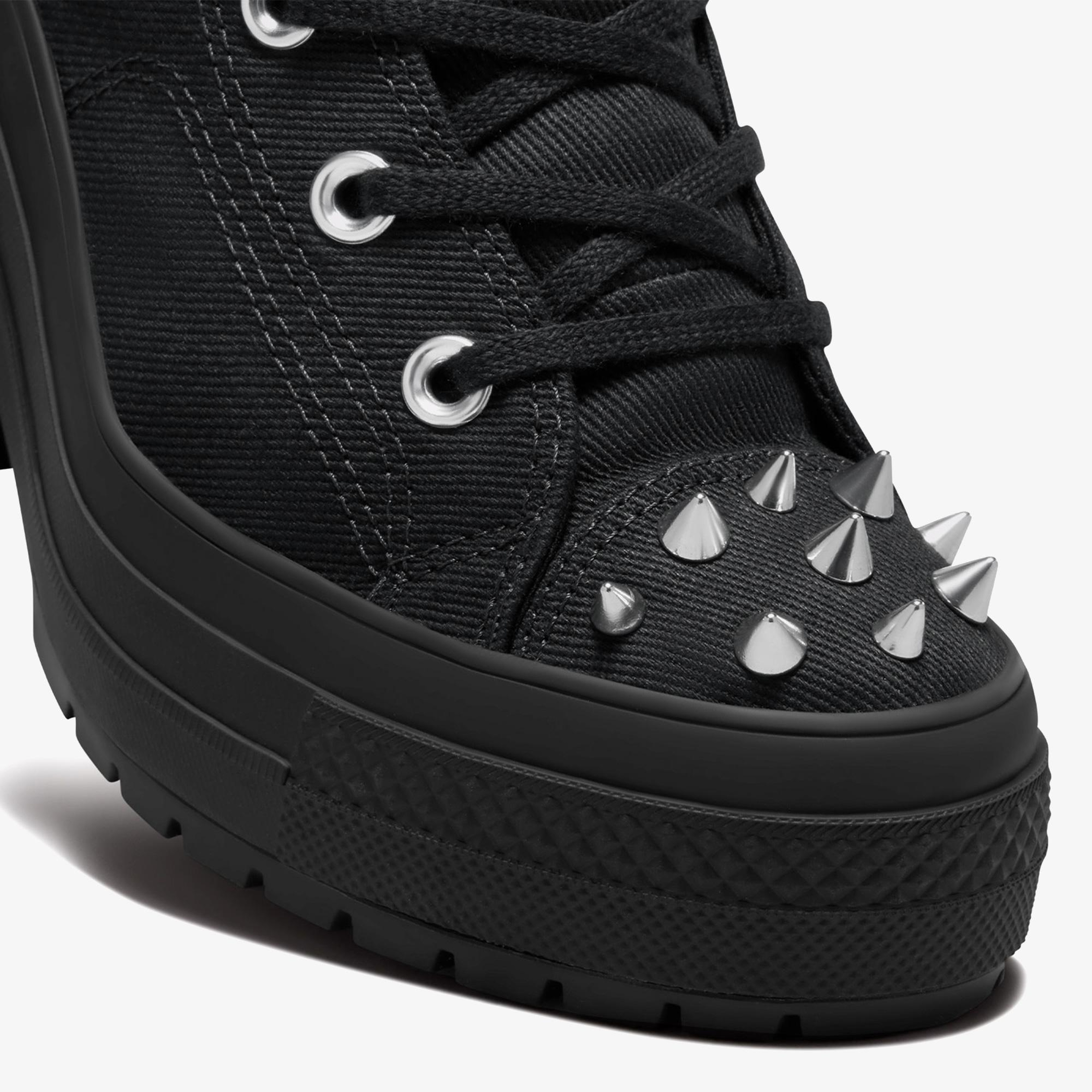 Converse Chuck 70 De Luxe Heel Studded Kadın Siyah Platform Sneaker
