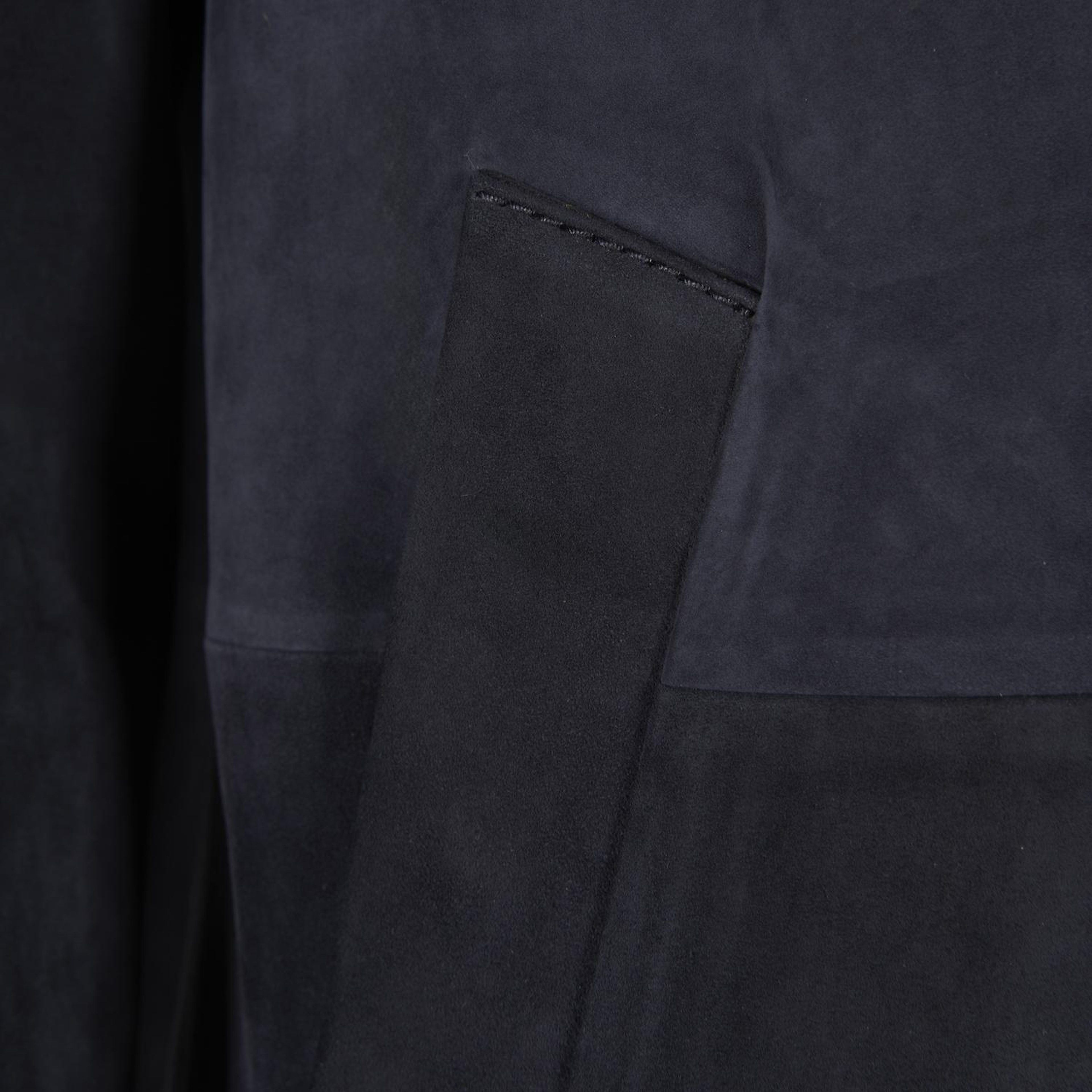 Erkek Lacivert Gömlek Yaka Süet Ceket