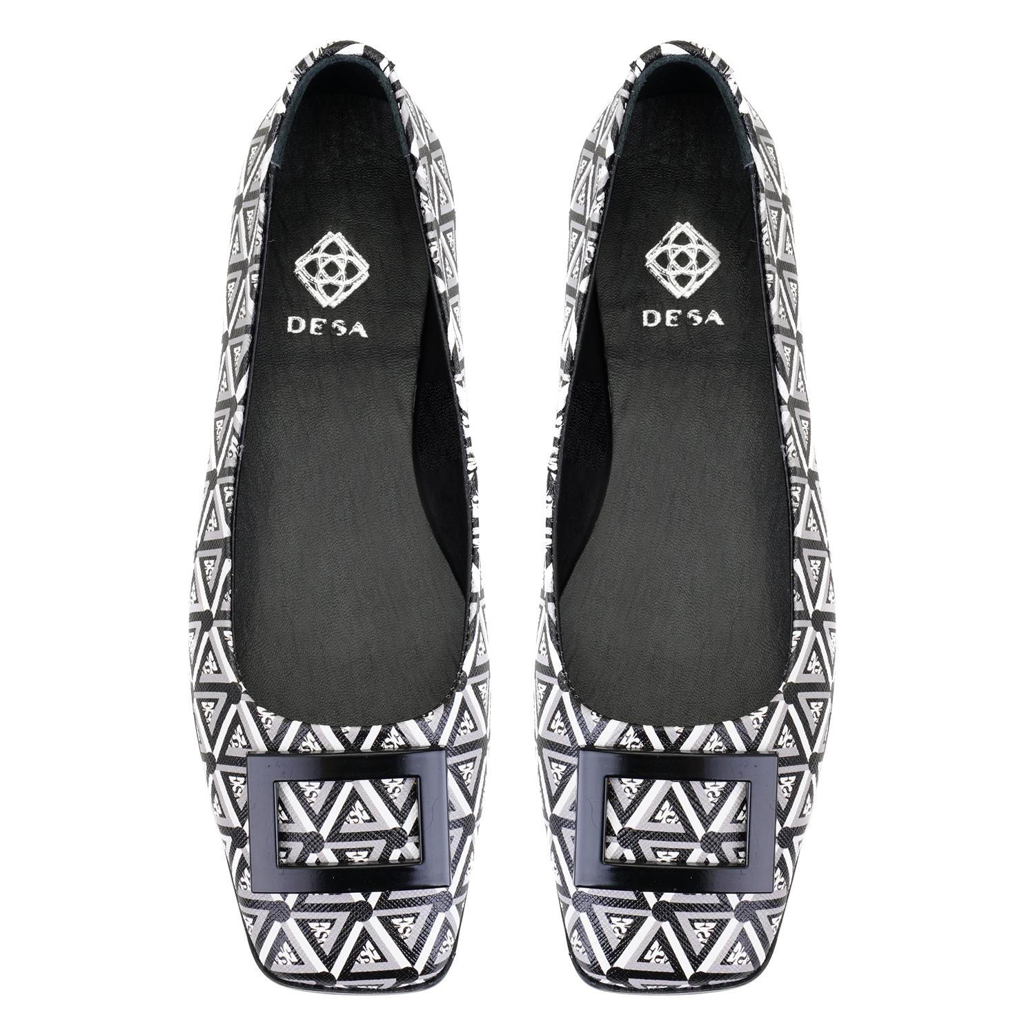 Kadın Siyah Monogram Babet