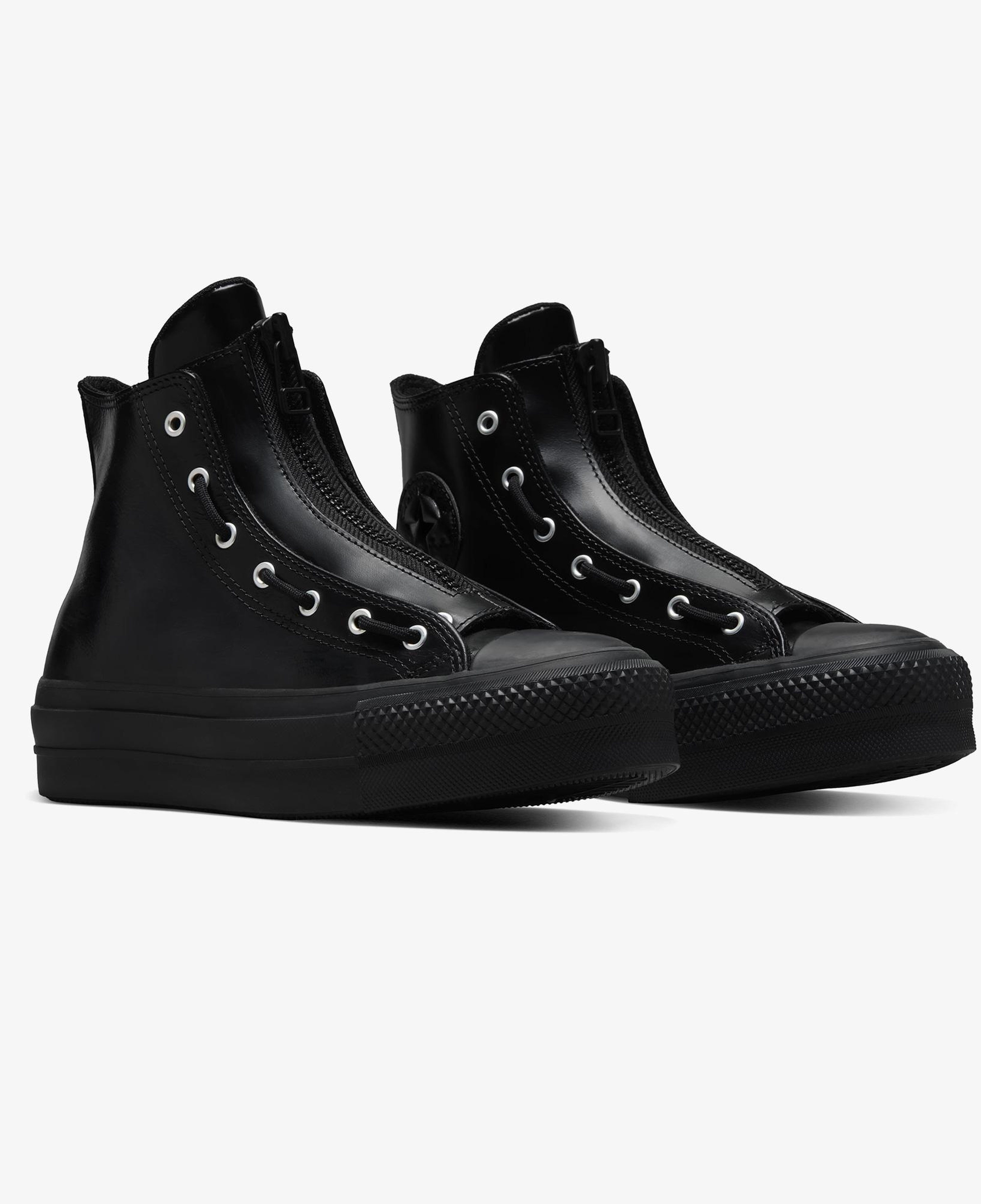 Converse Chuck Taylor All Star Lift Kadın Siyah Deri Bot