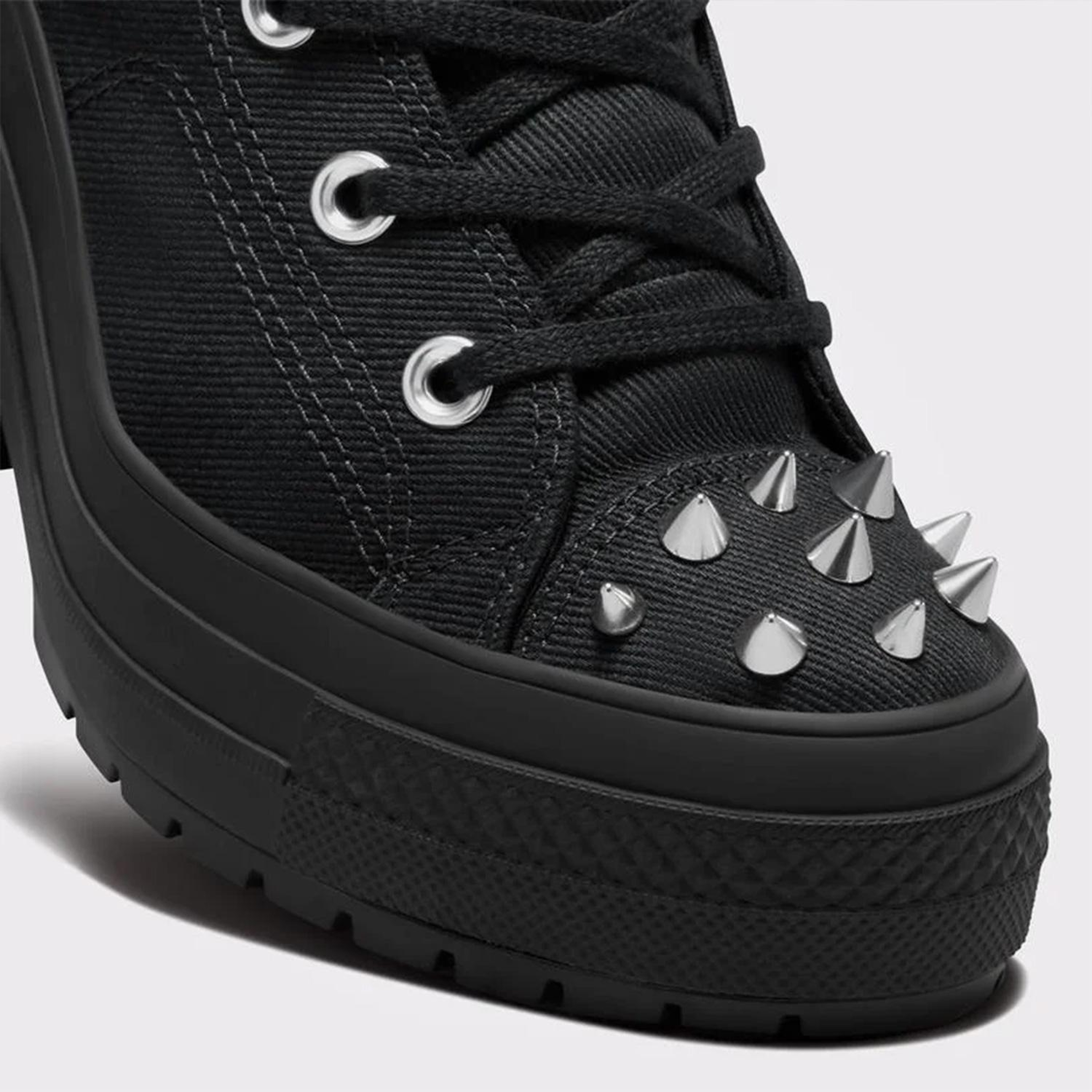 Converse Chuck 70 De Luxe Heel Studded Kadın Siyah Platform Sneaker