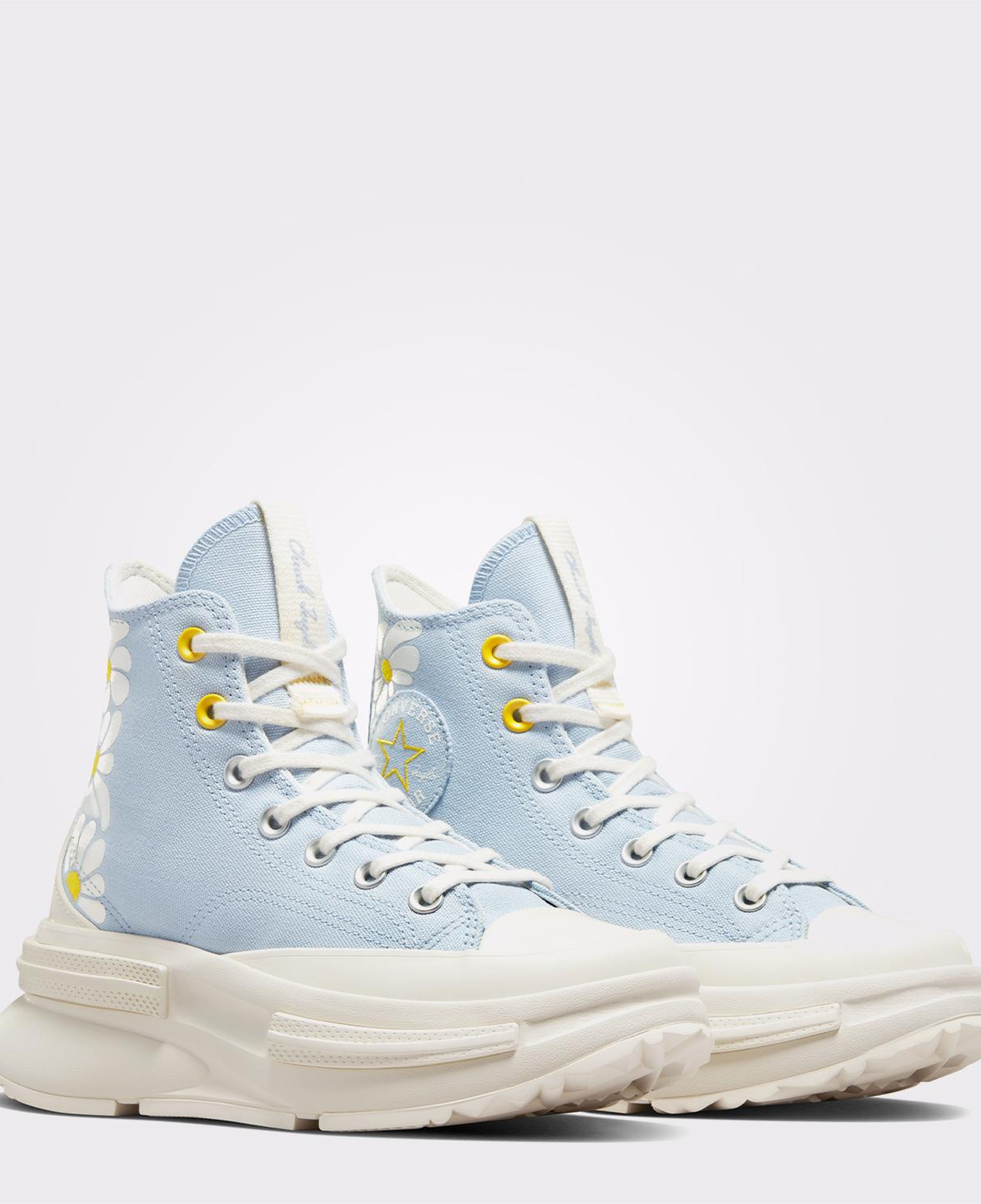 Converse Run Star Legacy Cx Platform Floral Kadın Mavi Sneaker