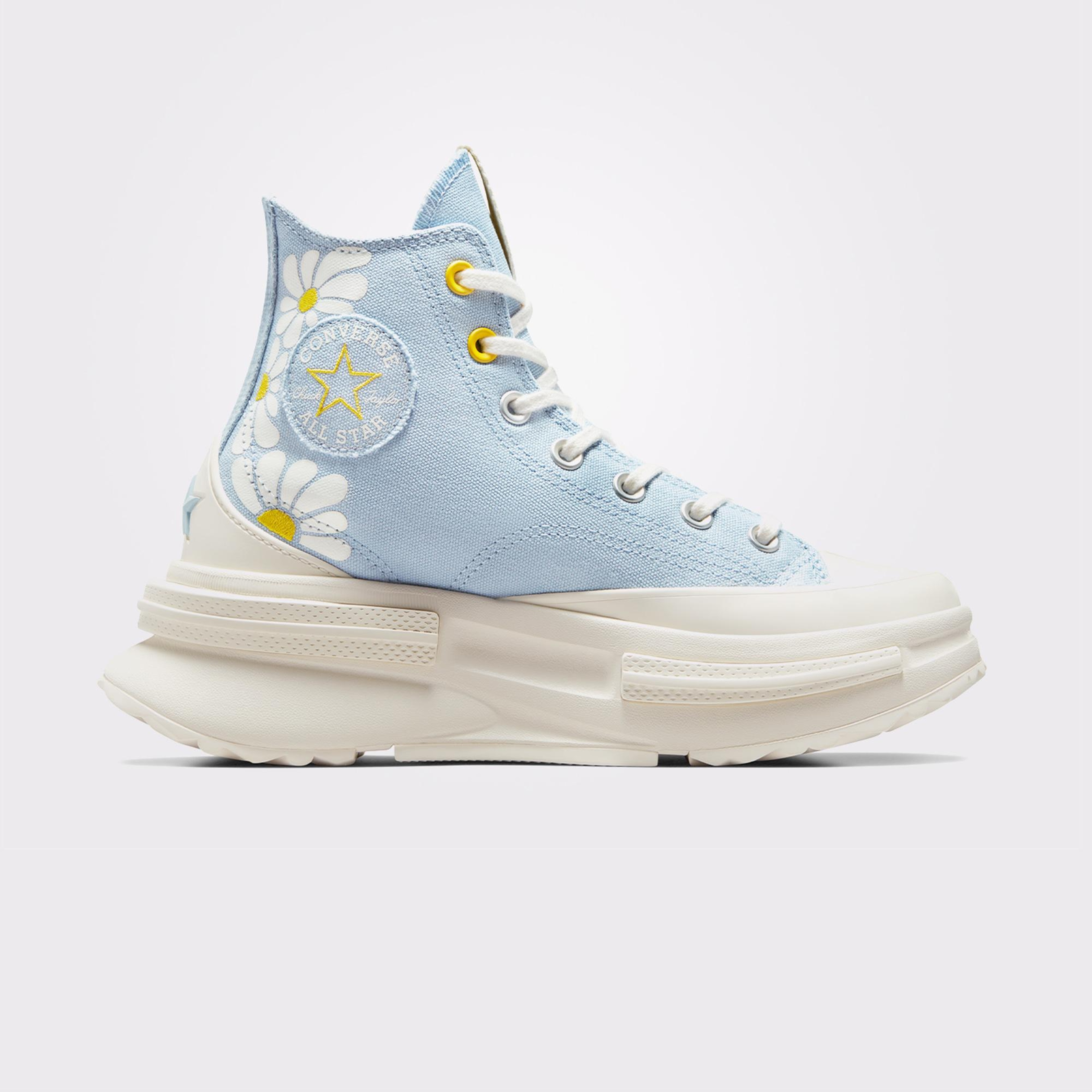 Converse Run Star Legacy Cx Platform Floral Kadın Mavi Sneaker