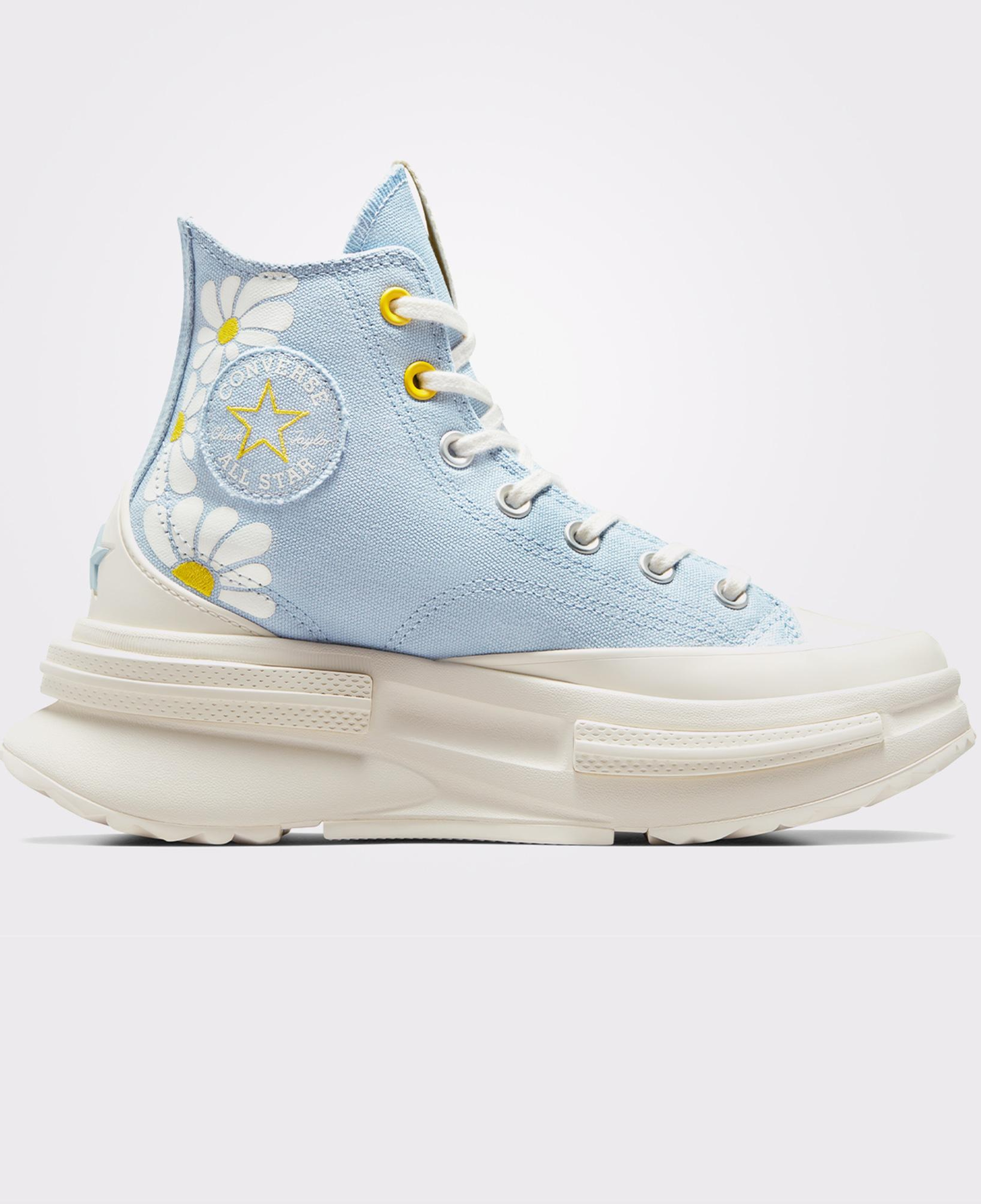 Converse Run Star Legacy Cx Platform Floral Kadın Mavi Sneaker