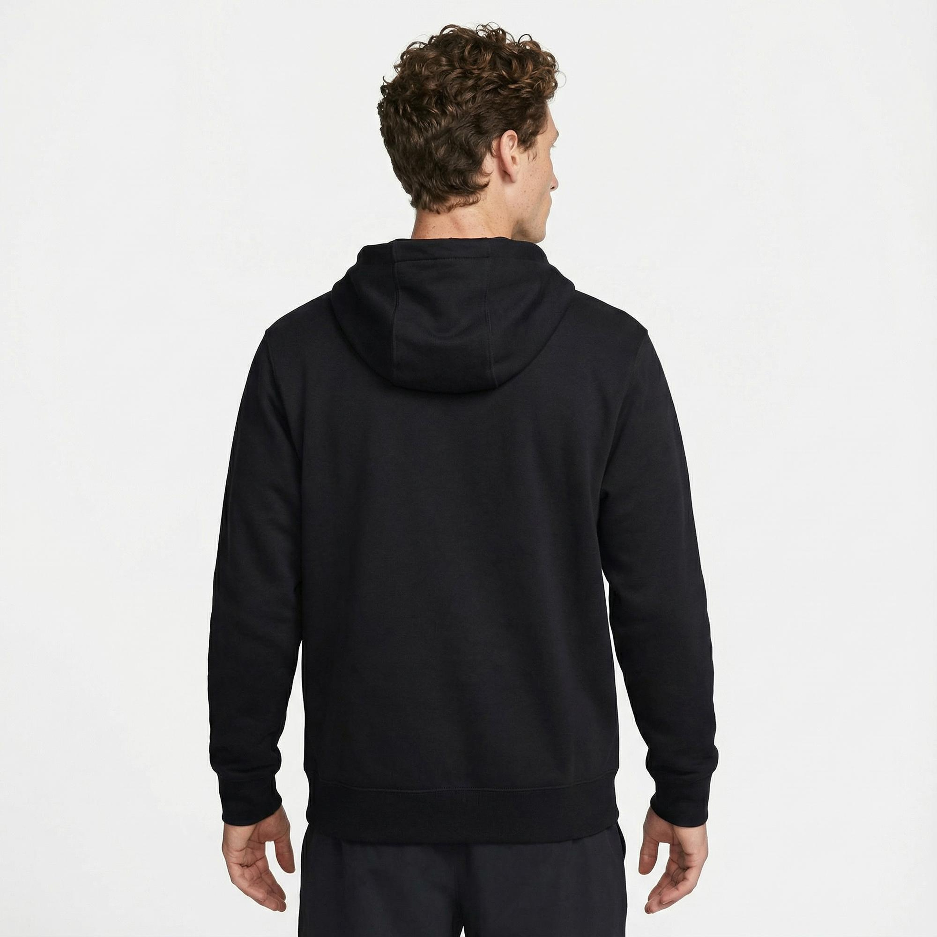Nike Club Erkek Siyah Hoodie