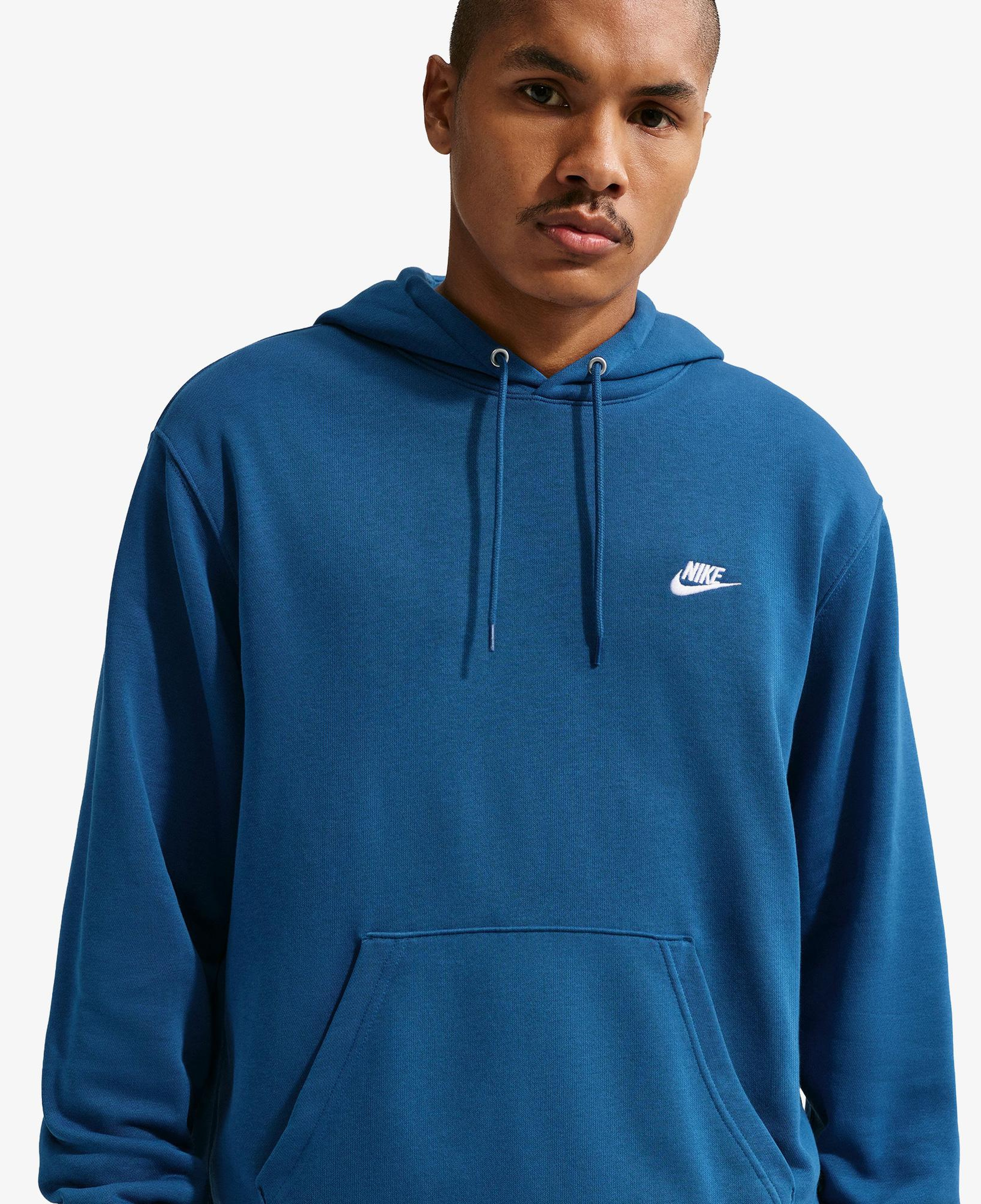 Nike Club Erkek Mavi Hoodie