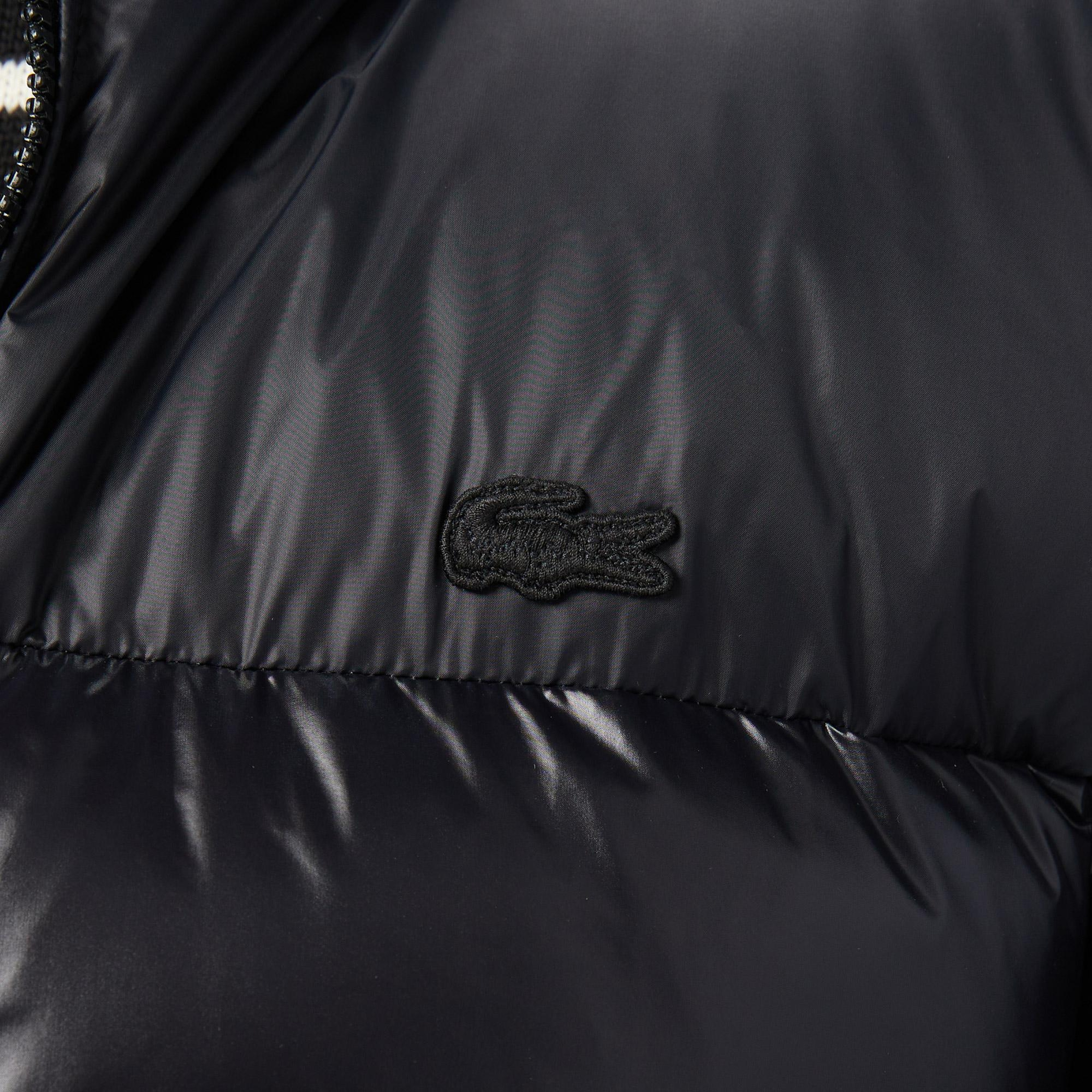 Lacoste Erkek Kapüşonlu Siyah Mont