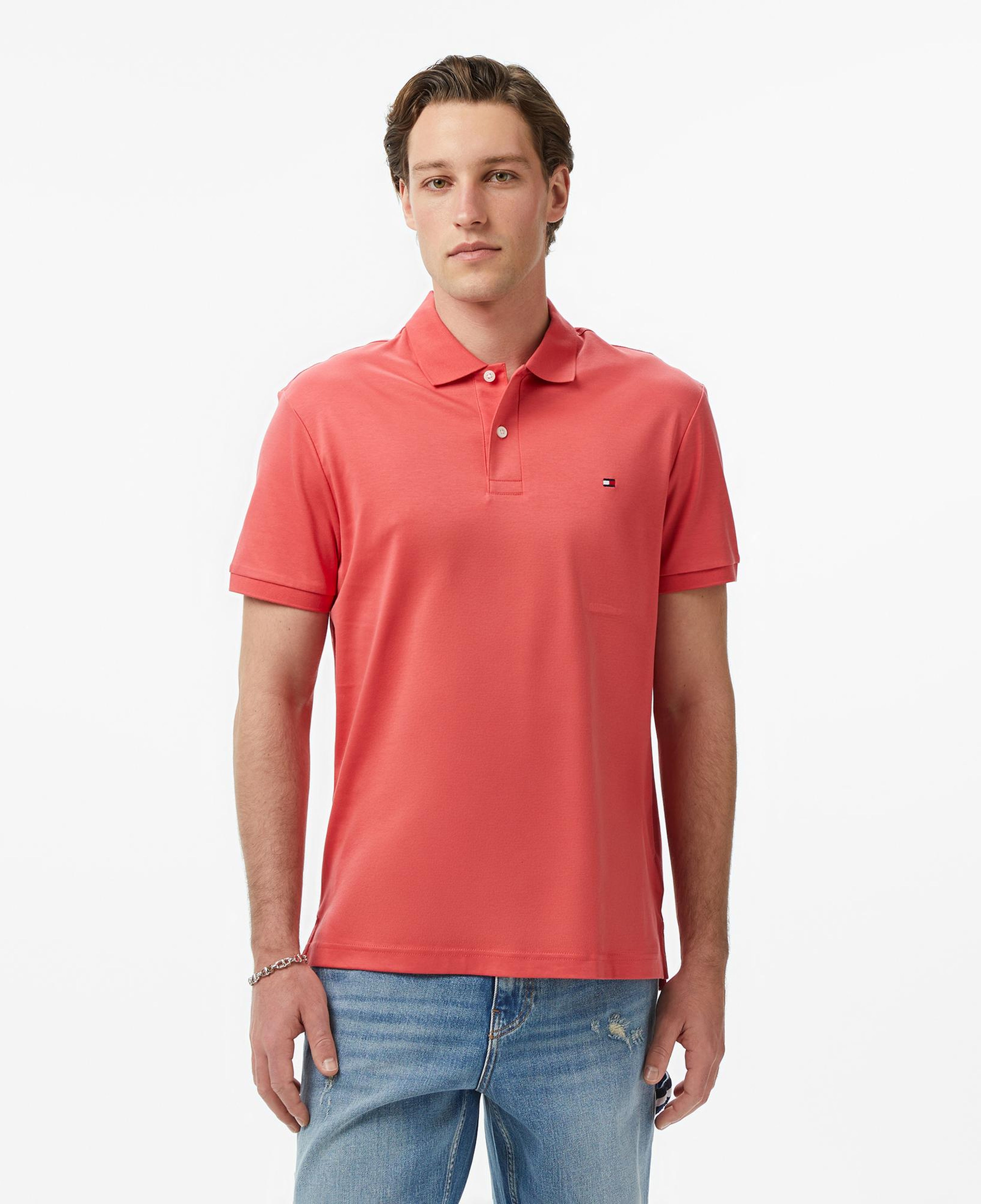 Tommy Hilfiger Core Essentials Erkek Kırmızı Polo Yaka T-Shirt