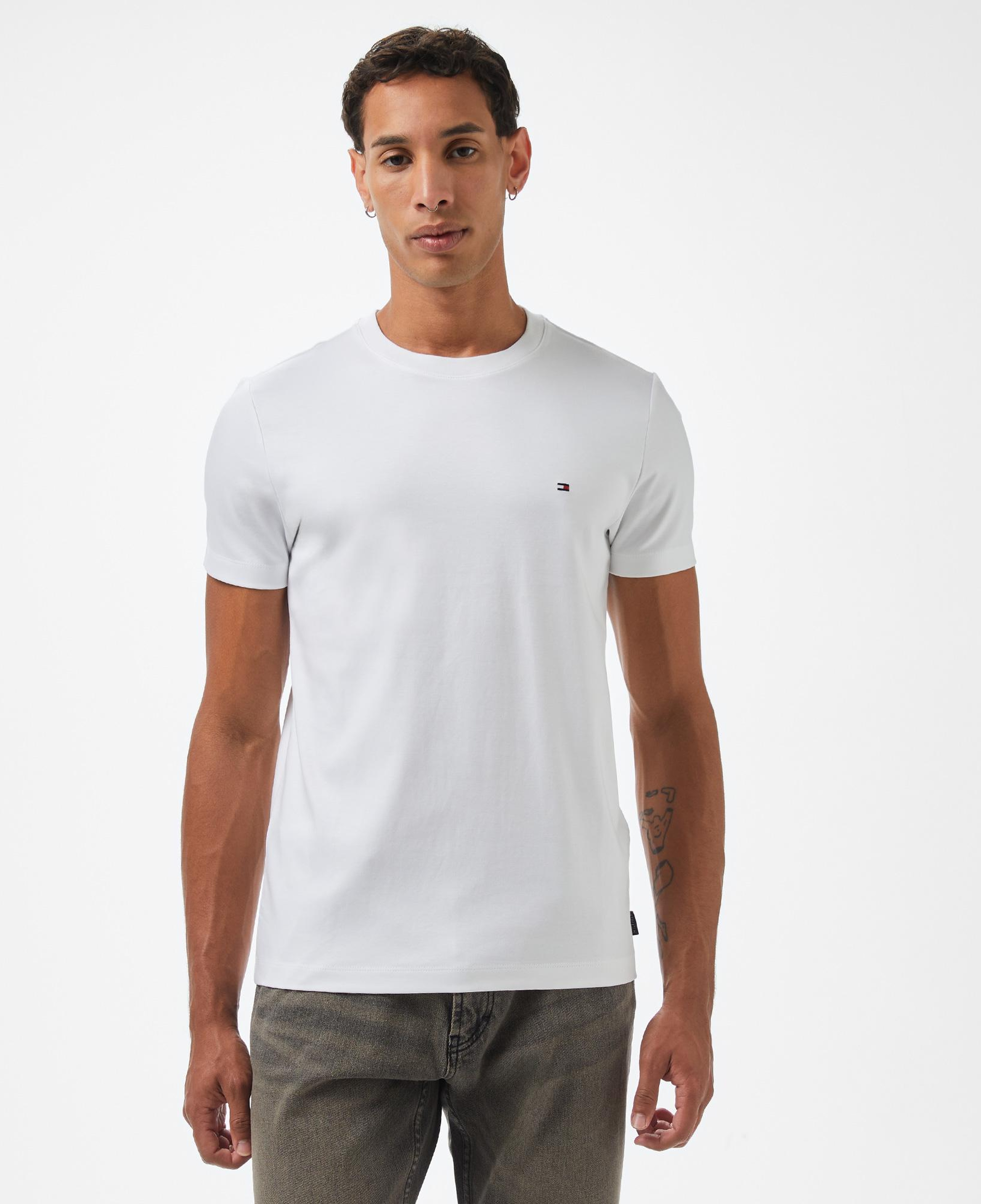 Tommy Hilfiger Elevated Essentials Erkek Beyaz T-Shirt