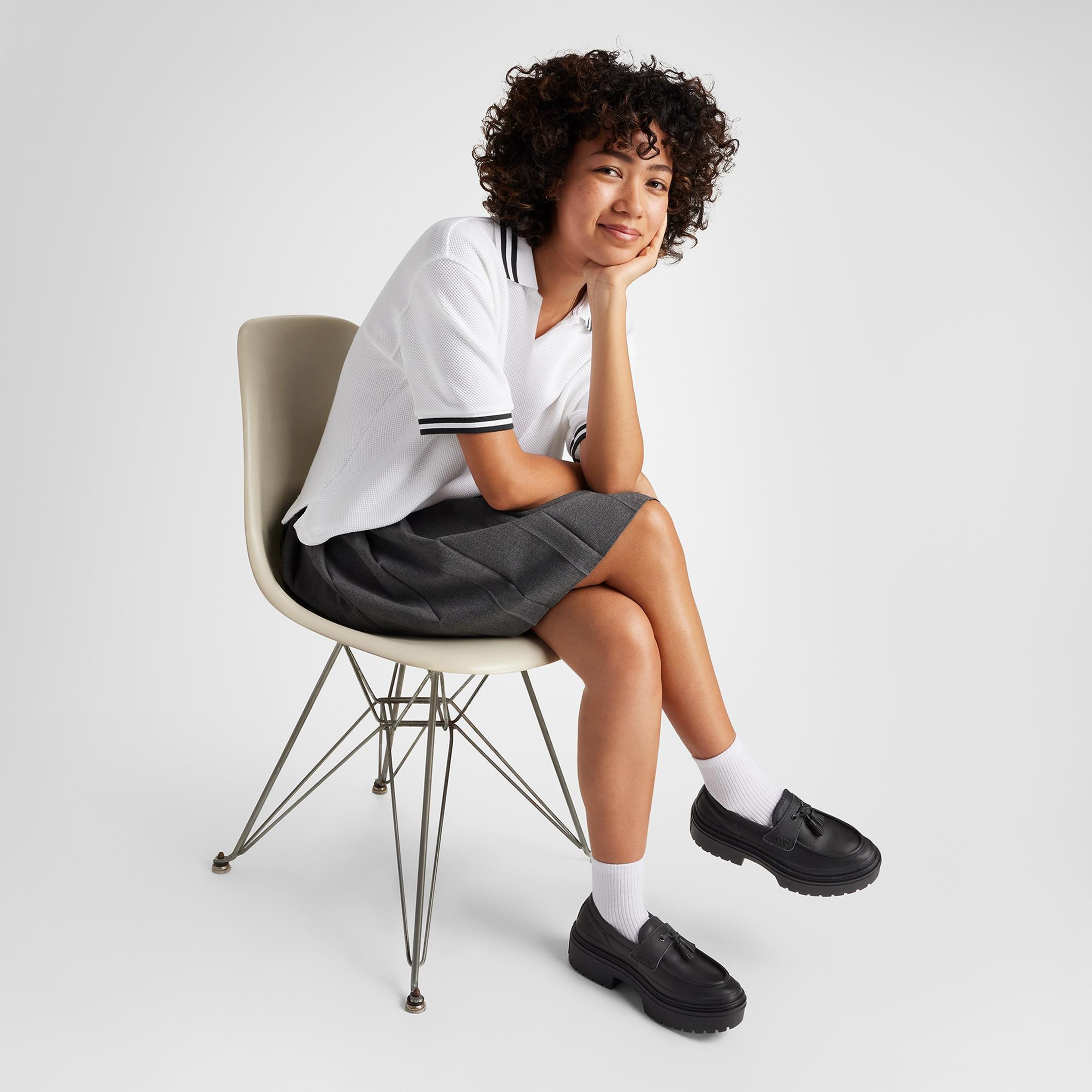 Converse Chuck Taylor All Star Lugged Heel Kadın Siyah Deri Platform Loafer Ayakkabı