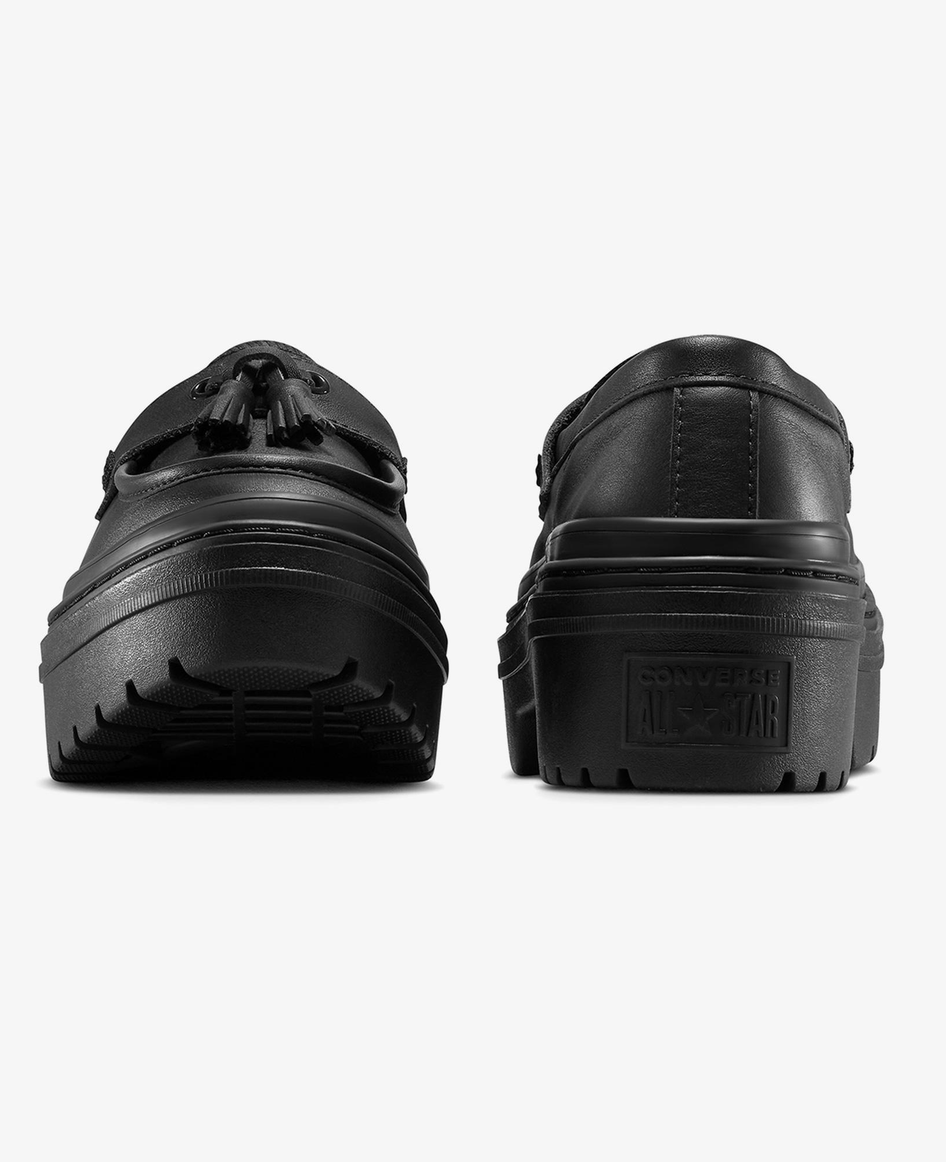 Converse Chuck Taylor All Star Lugged Heel Kadın Siyah Deri Platform Loafer Ayakkabı