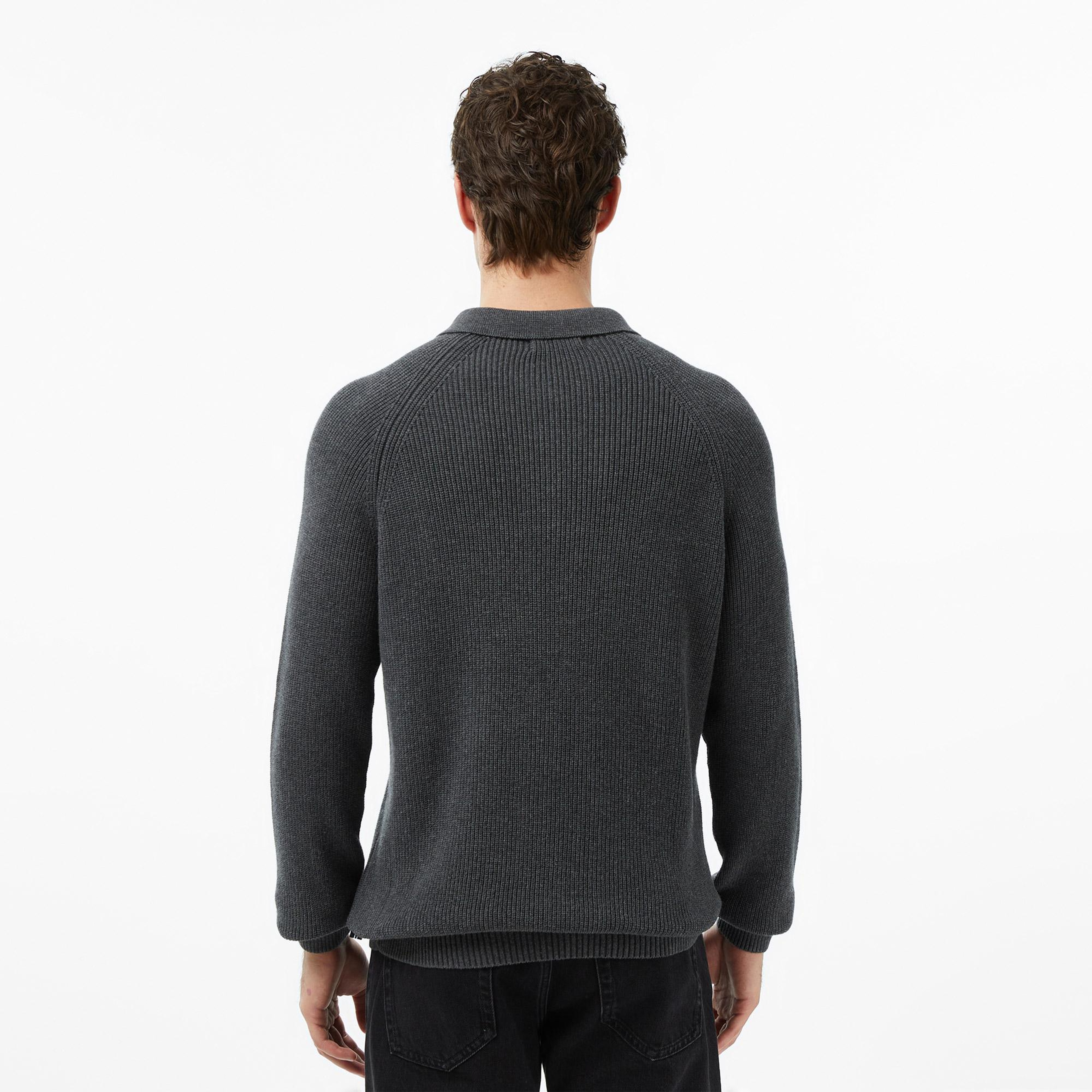 Nautica Erkek Gri Classic Fit Kazak