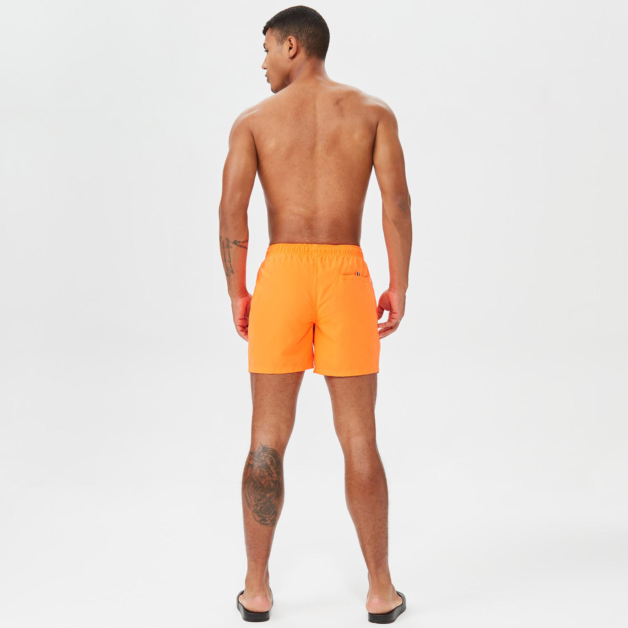 Nautica Erkek Turuncu Standart Fit Deniz Şortu