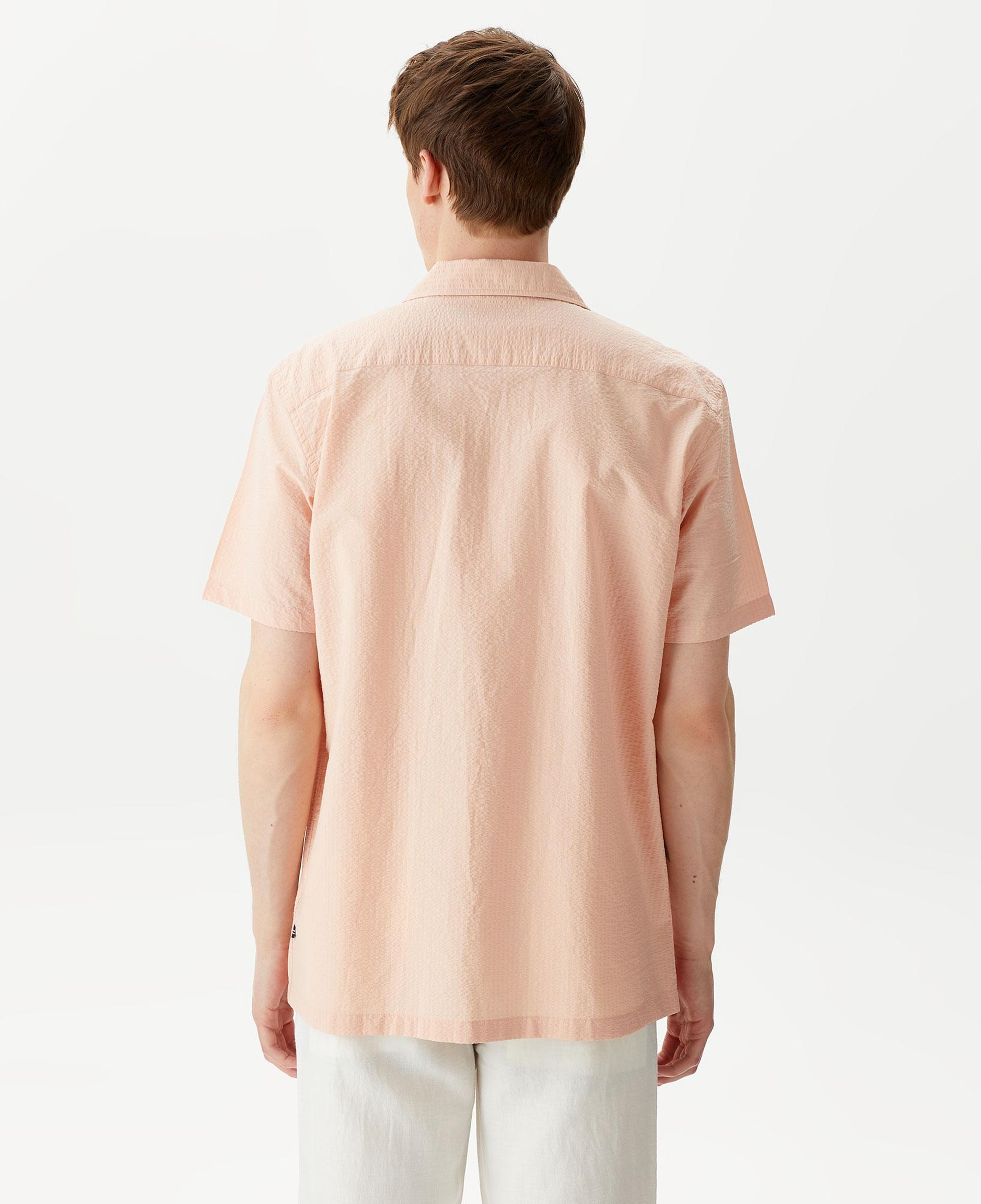 Nautica Erkek Turuncu Classic Fit Kısa Kollu Gömlek