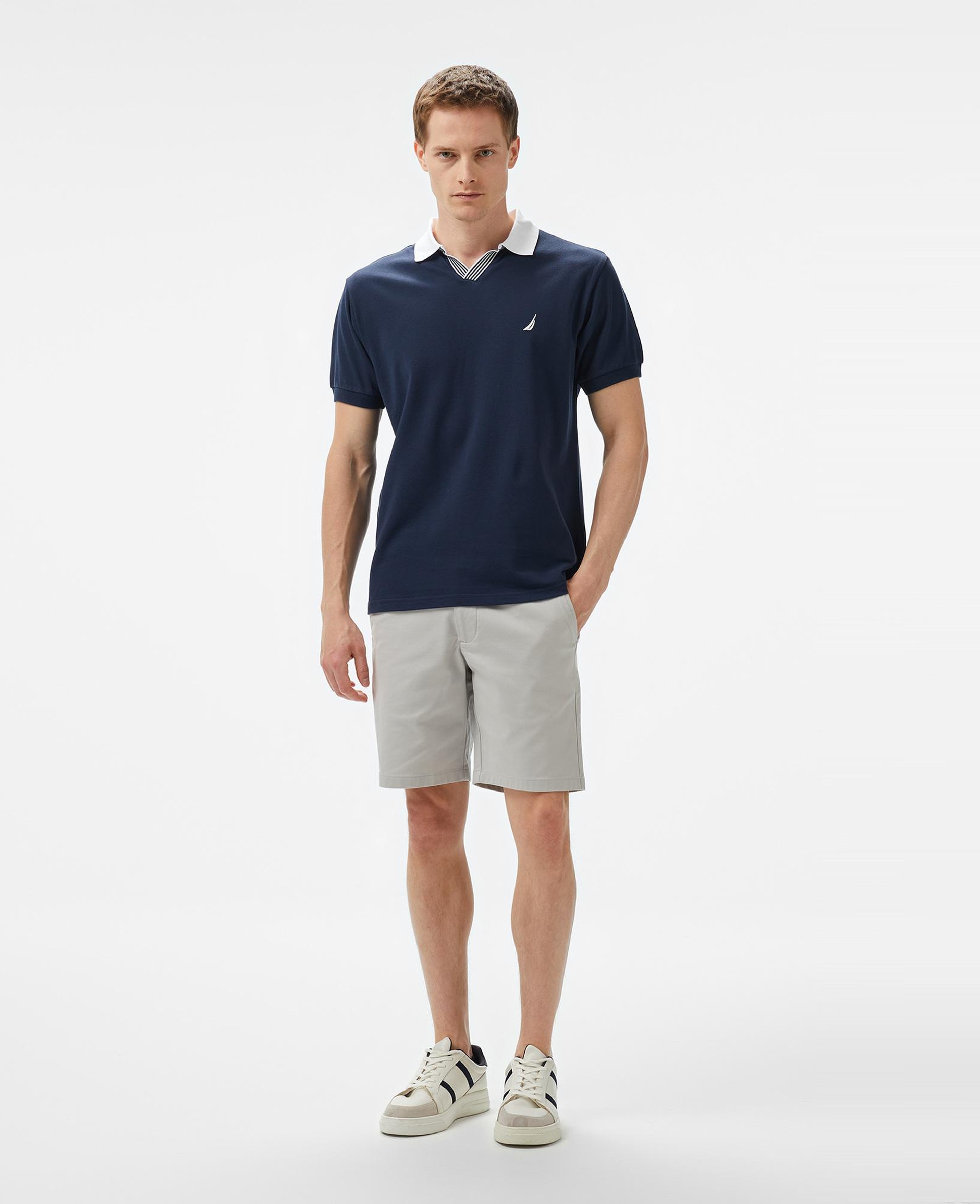 Nautica Erkek Lacivert Classic Fit Polo Yaka T-Shirt