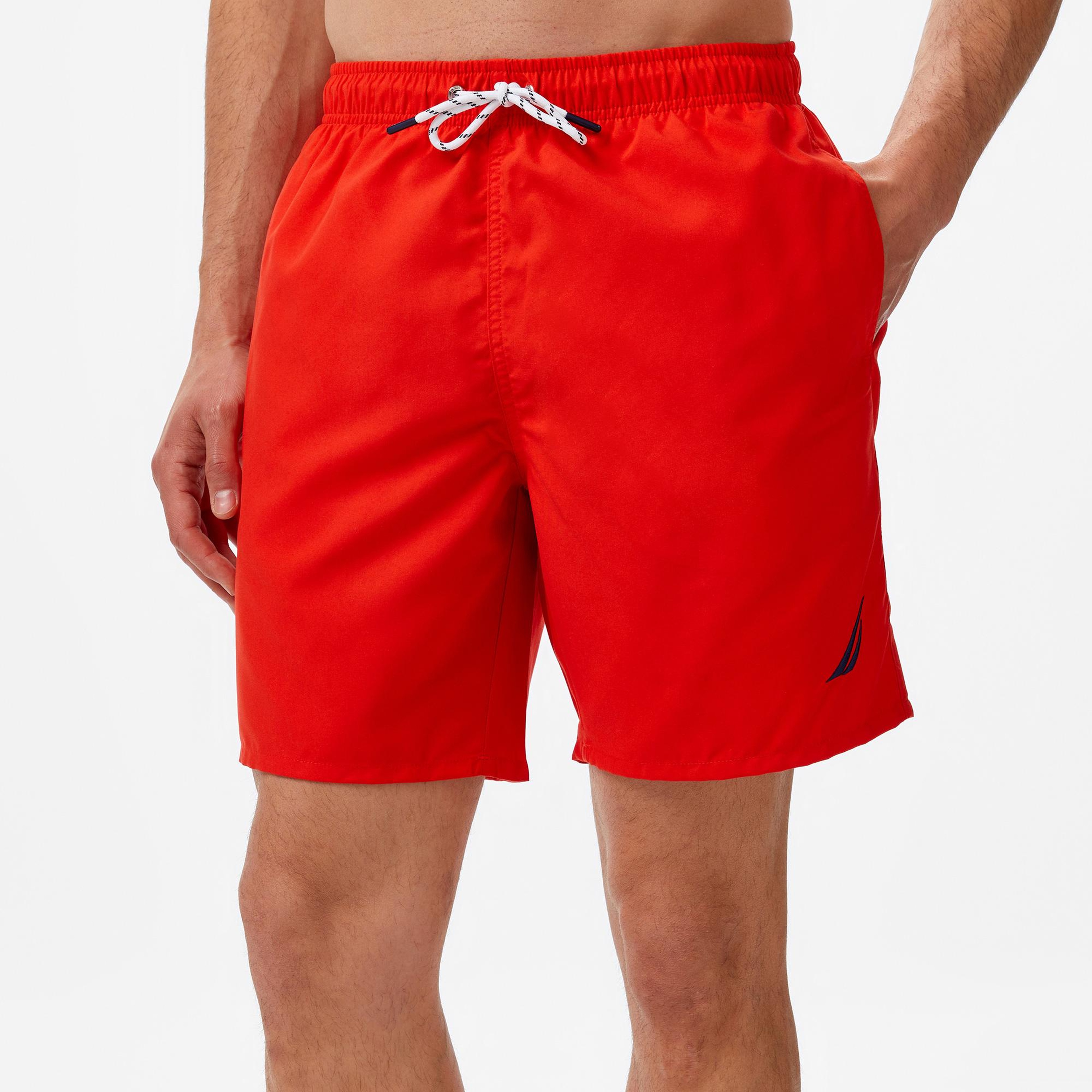 Nautica Erkek Kırmızı Regular Fit Deniz Şortu