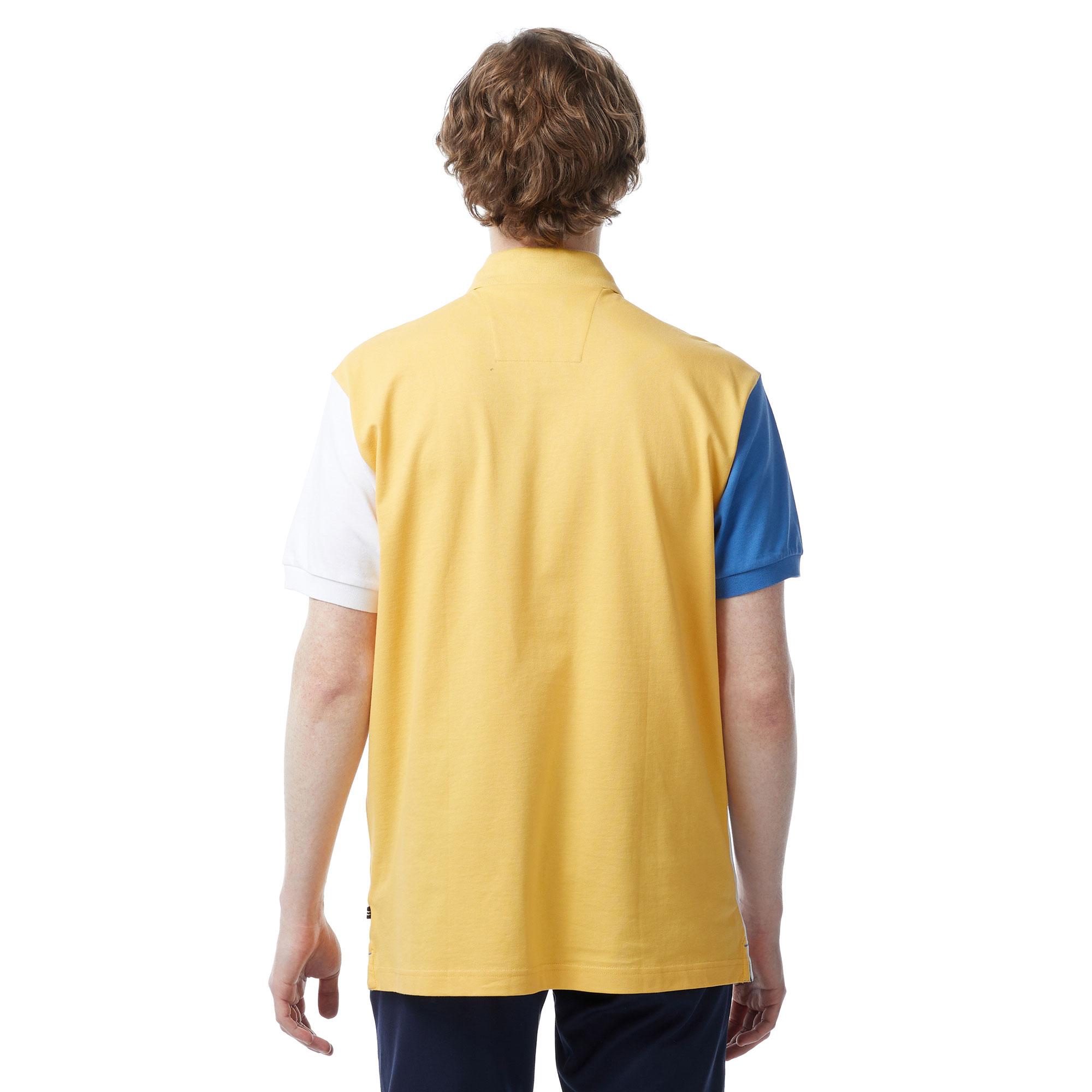 Nautica Erkek Sarı Classic Fit Kısa Kollu Polo