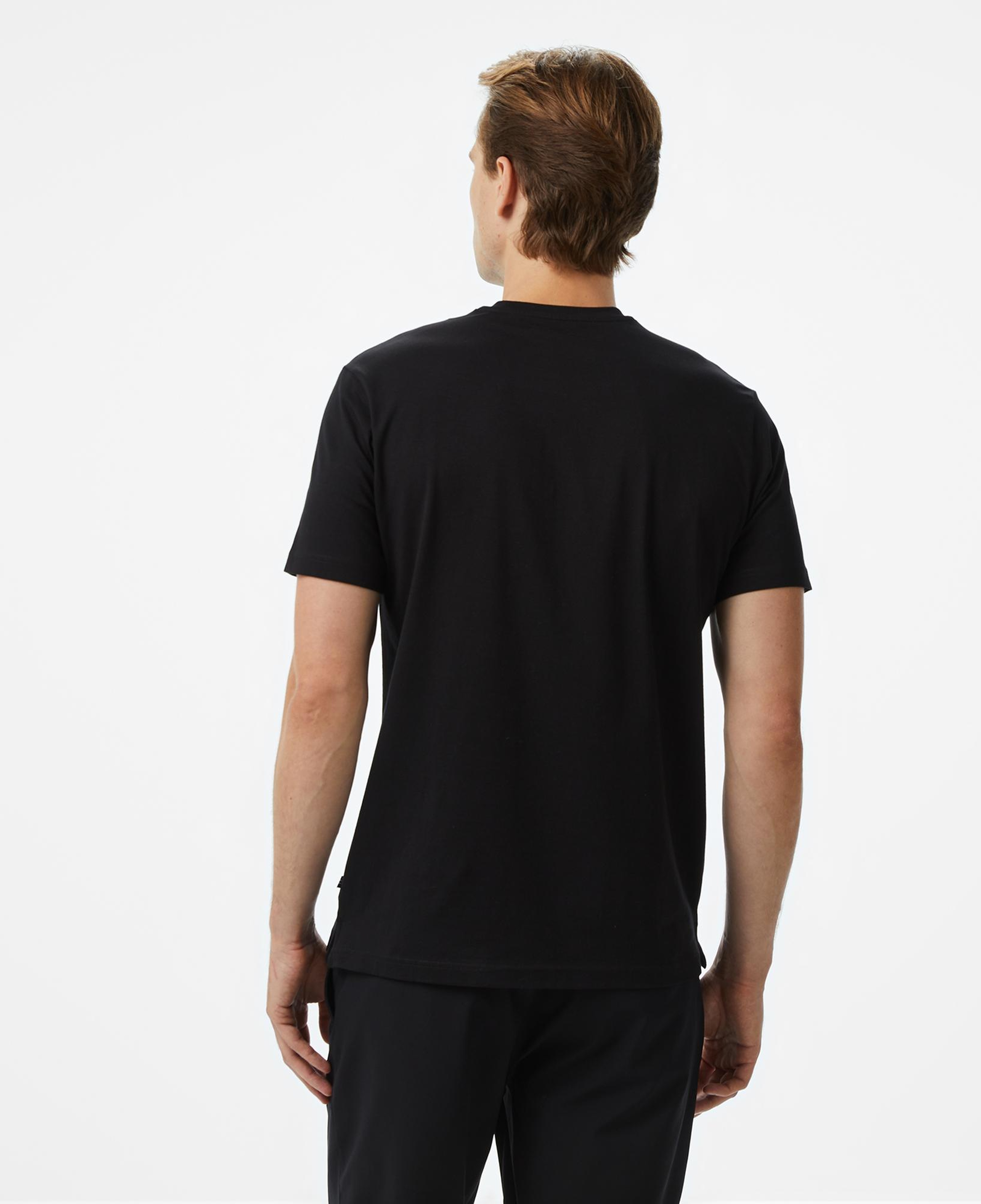 Nautica Erkek Siyah Regular Fit Baskılı T-Shirt