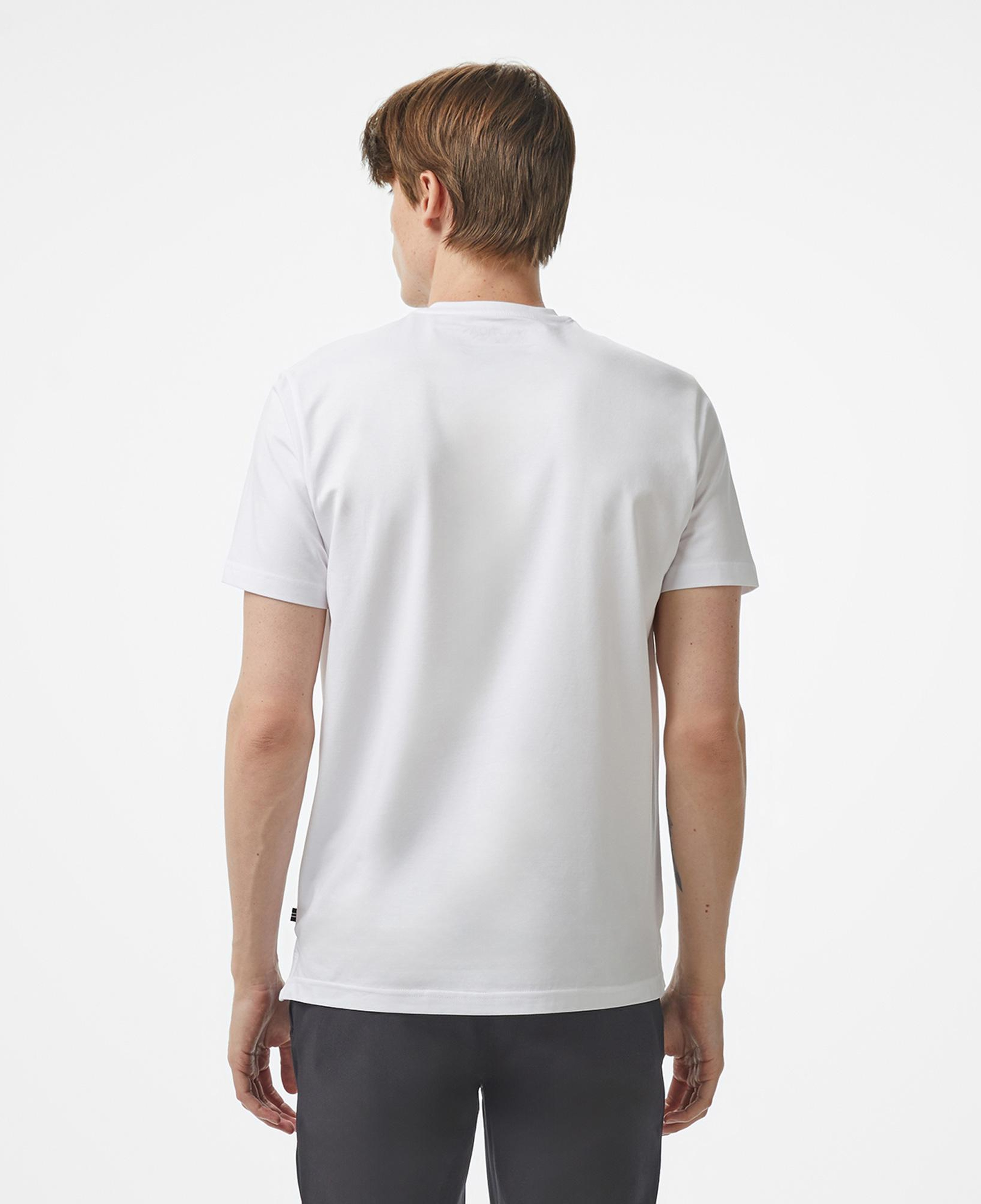 Nautica Erkek Beyaz Regular Fit Baskılı T-Shirt