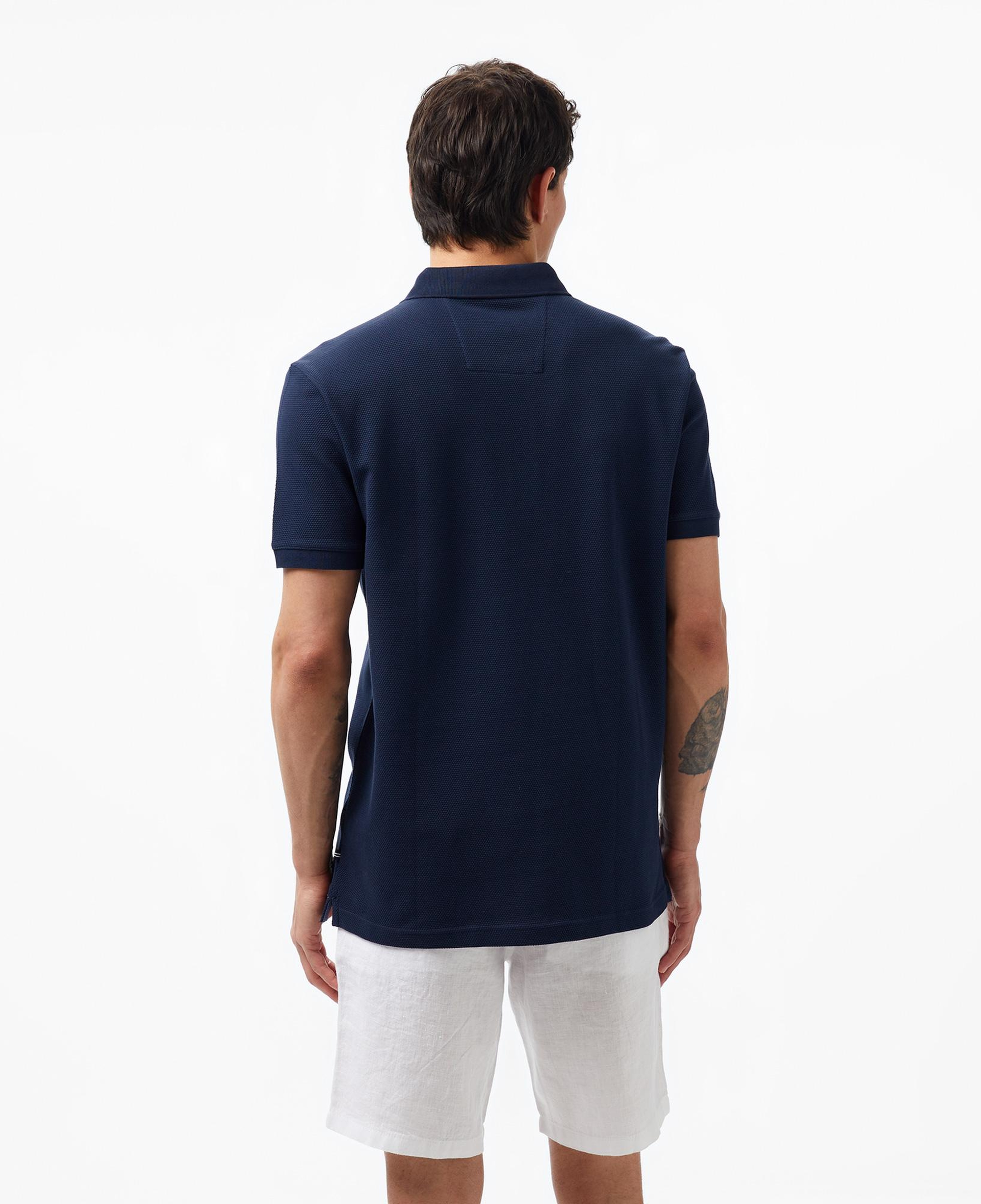 Nautica Erkek Lacivert Slim Fit Kısa Kollu Polo Yaka T-Shirt