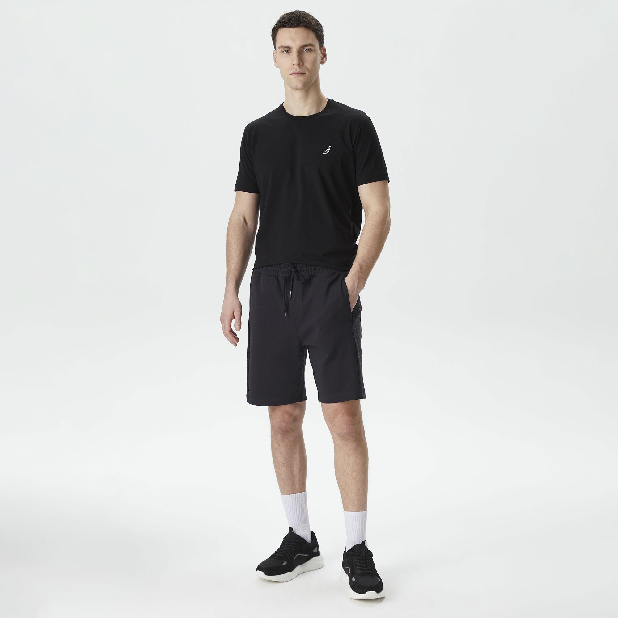 Nautica Erkek Siyah Standart Fit Şort