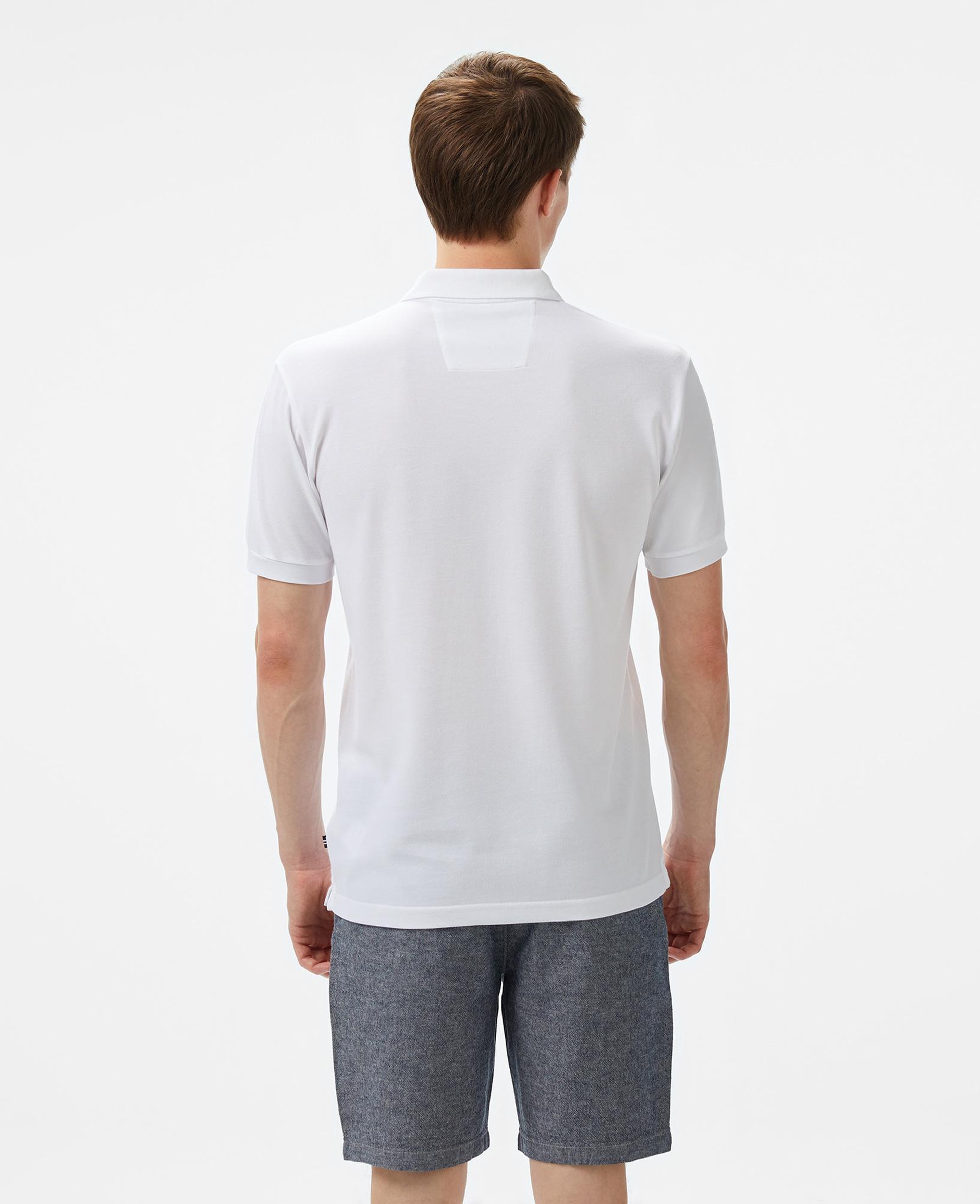 Nautica Erkek Beyaz Classic Fit Polo Yaka T-Shirt