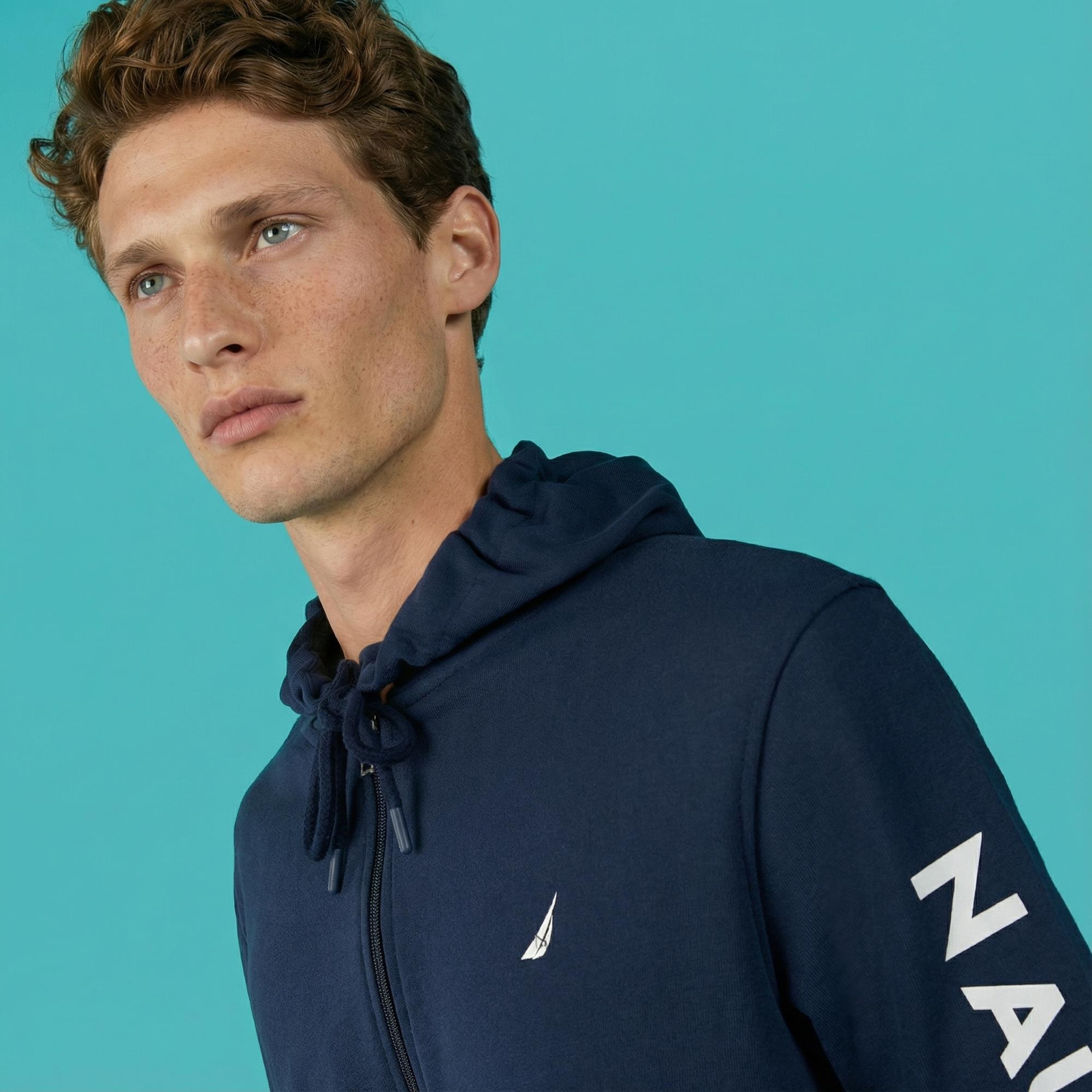 Nautica Erkek Lacivert Standart Fit Sweatshirt