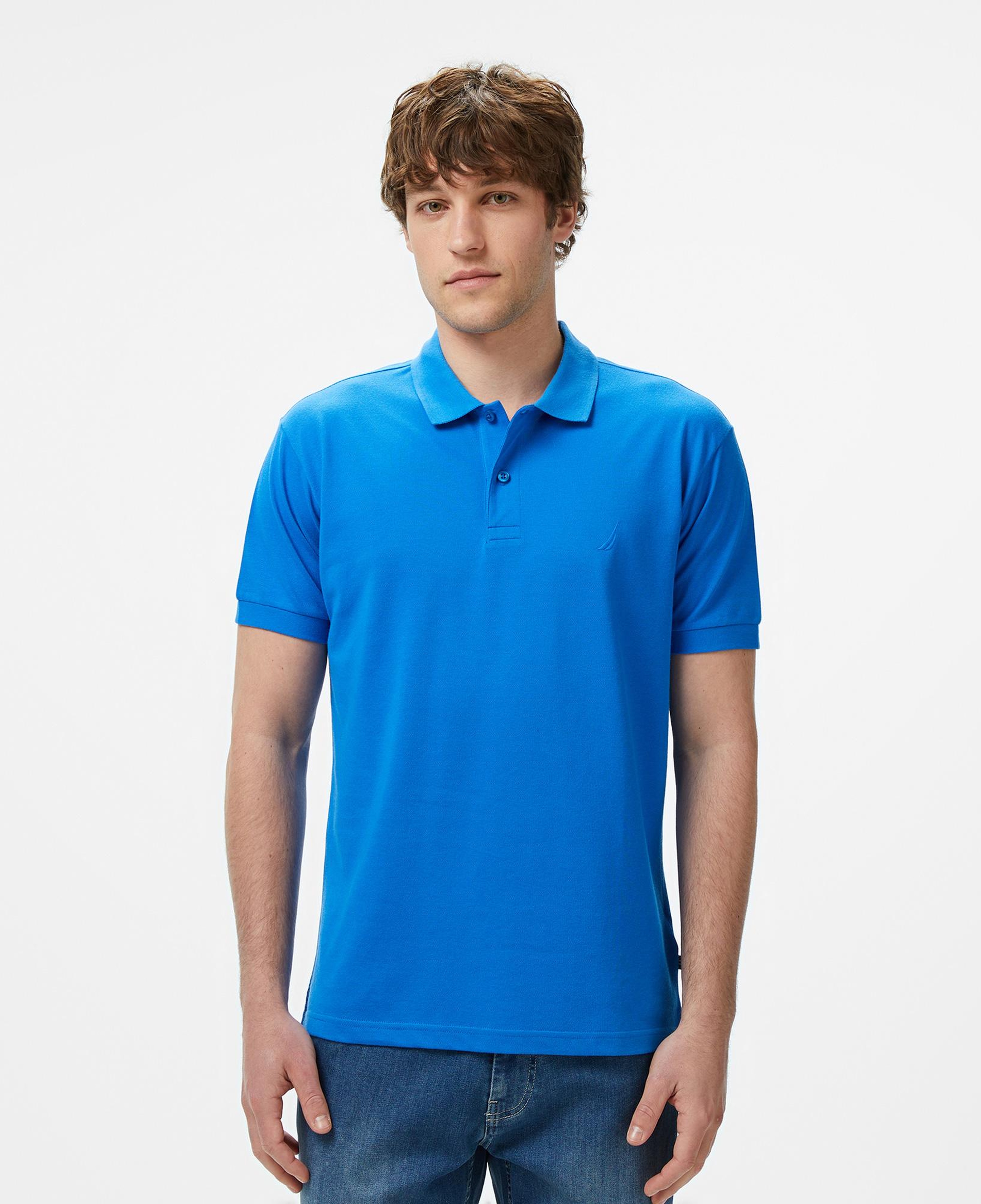 Nautica Erkek Mavi Classic Fit Polo Yaka T-Shirt