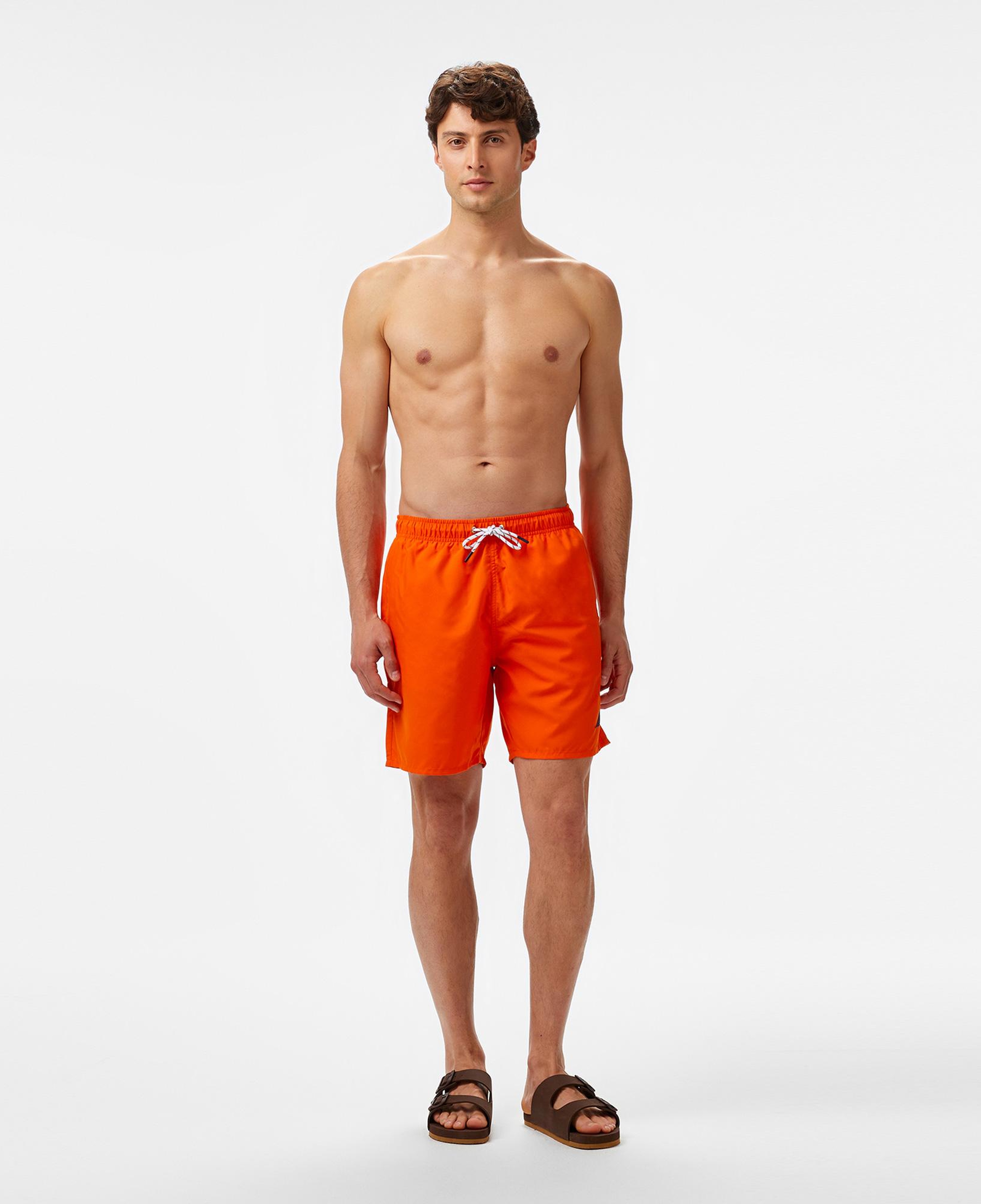 Nautica Erkek Turuncu Regular Fit Deniz Şortu