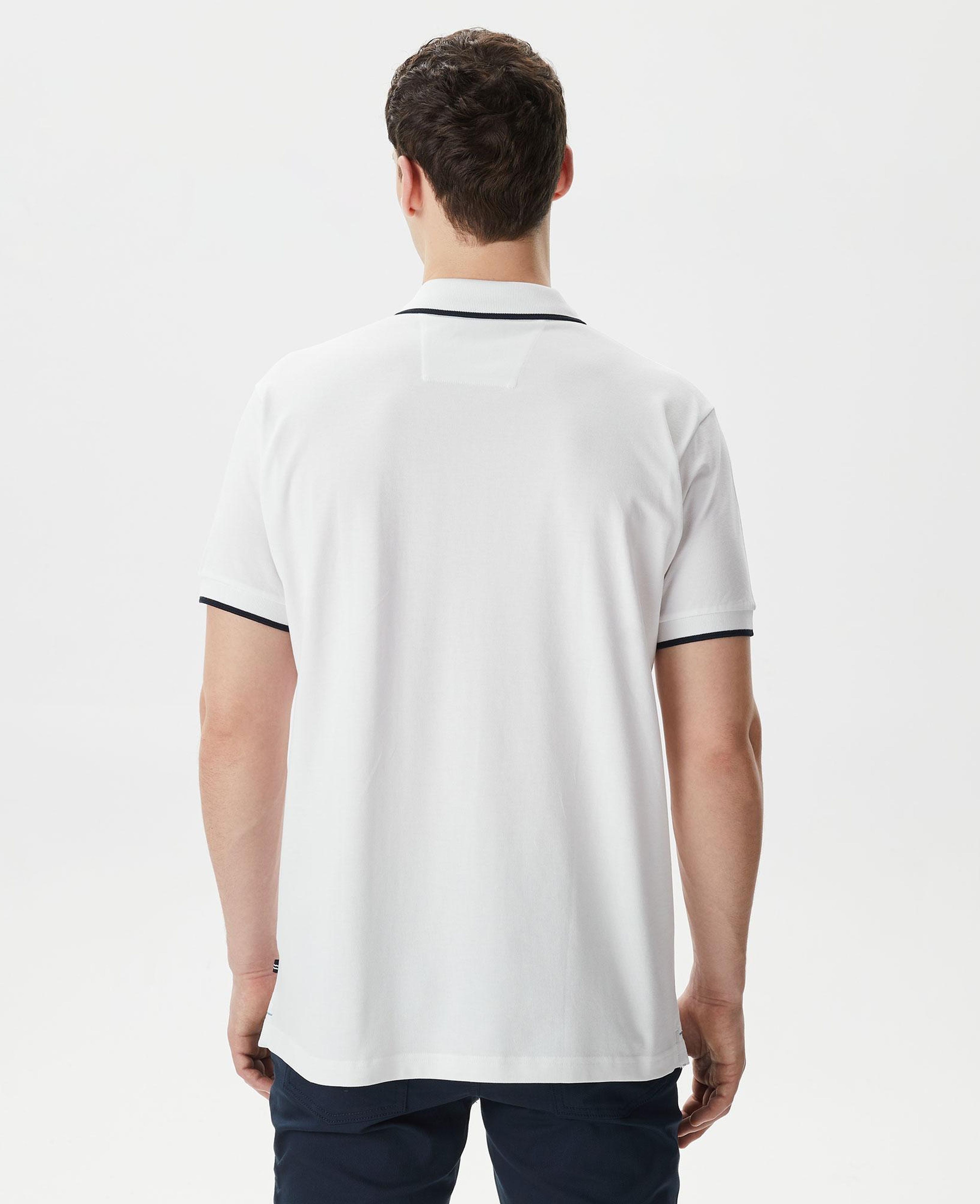 Nautica Erkek Beyaz Classic Fit Polo Yaka T-Shirt