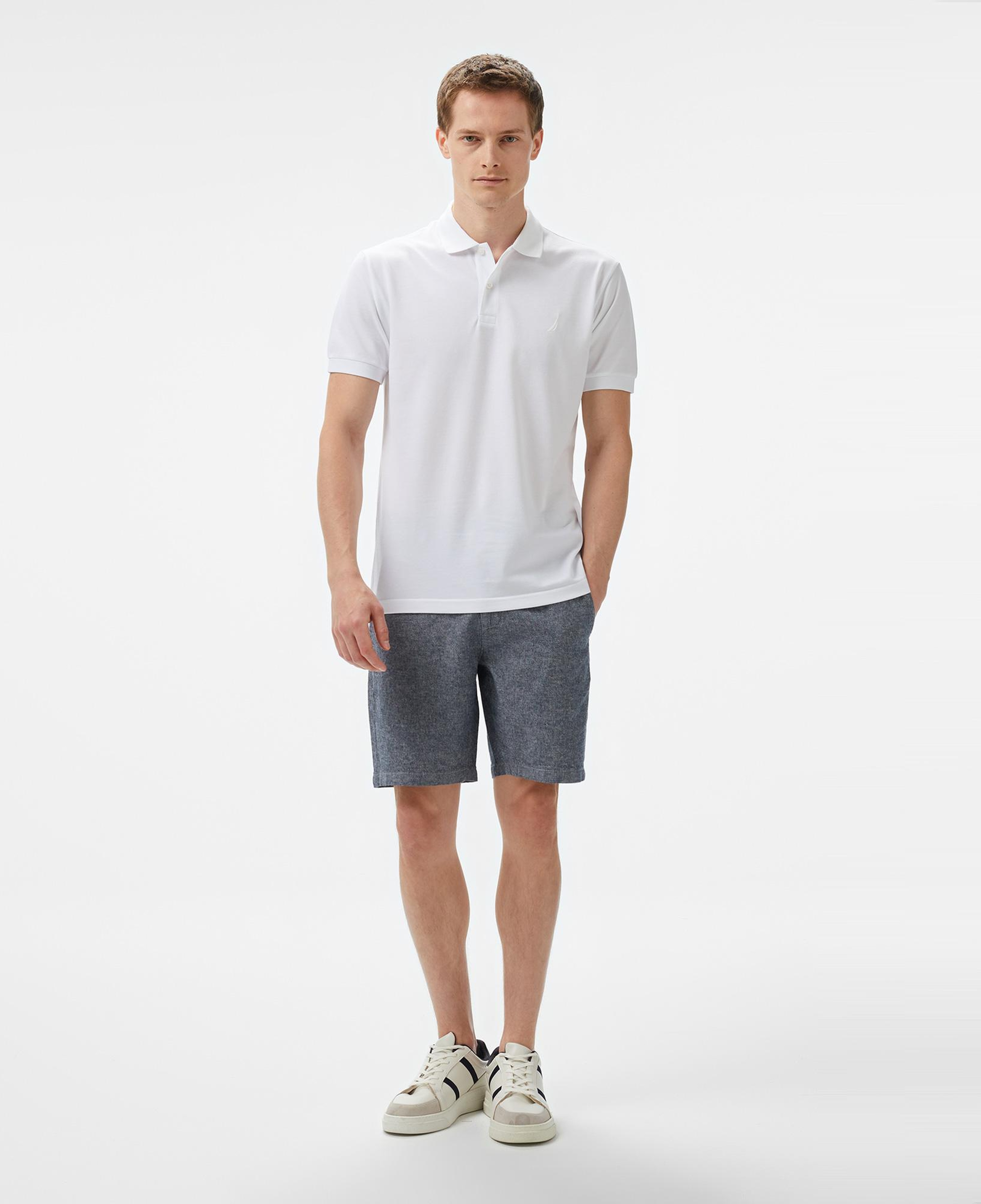 Nautica Erkek Beyaz Classic Fit Polo Yaka T-Shirt