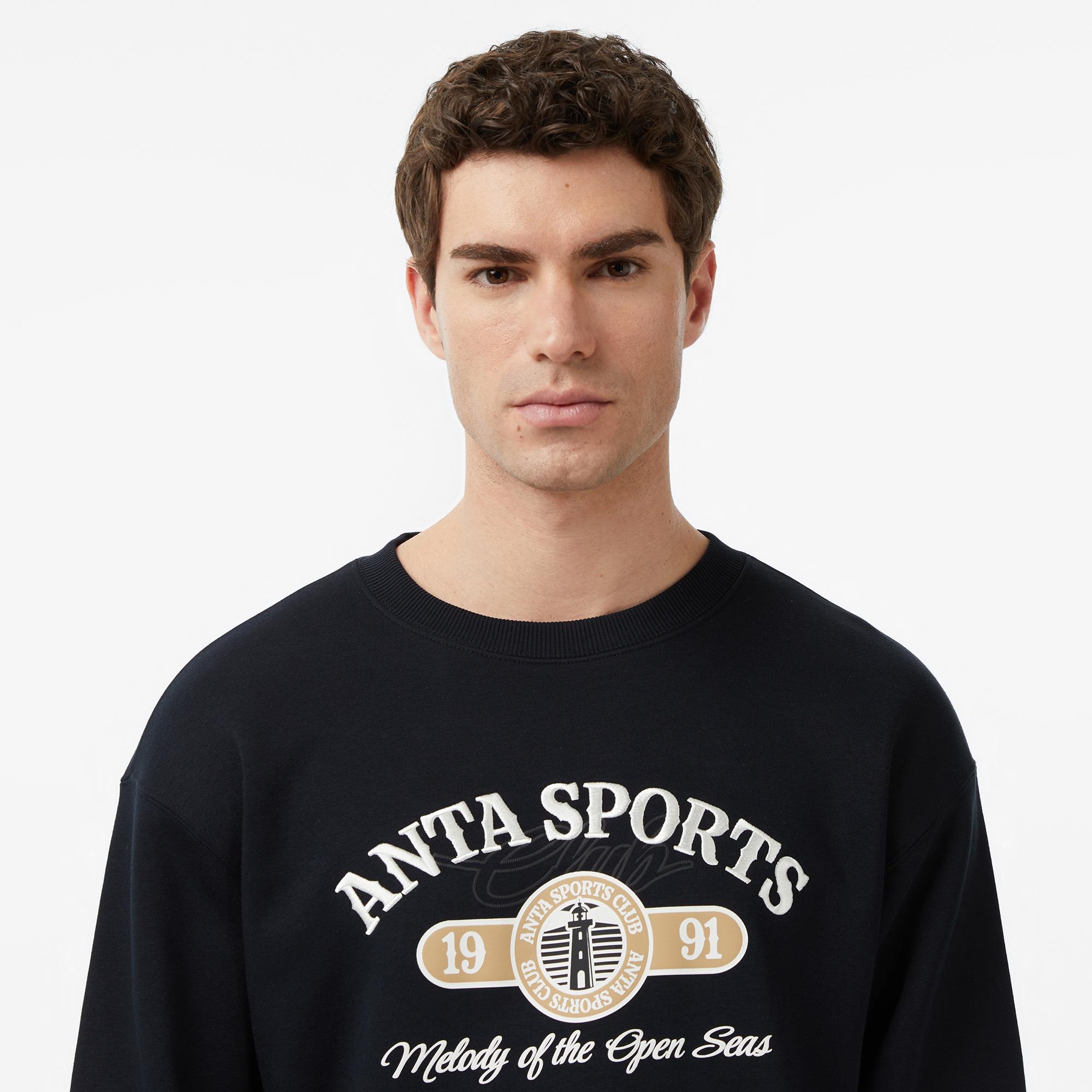 Anta Sports Club Erkek Lacivert Sweatshirt