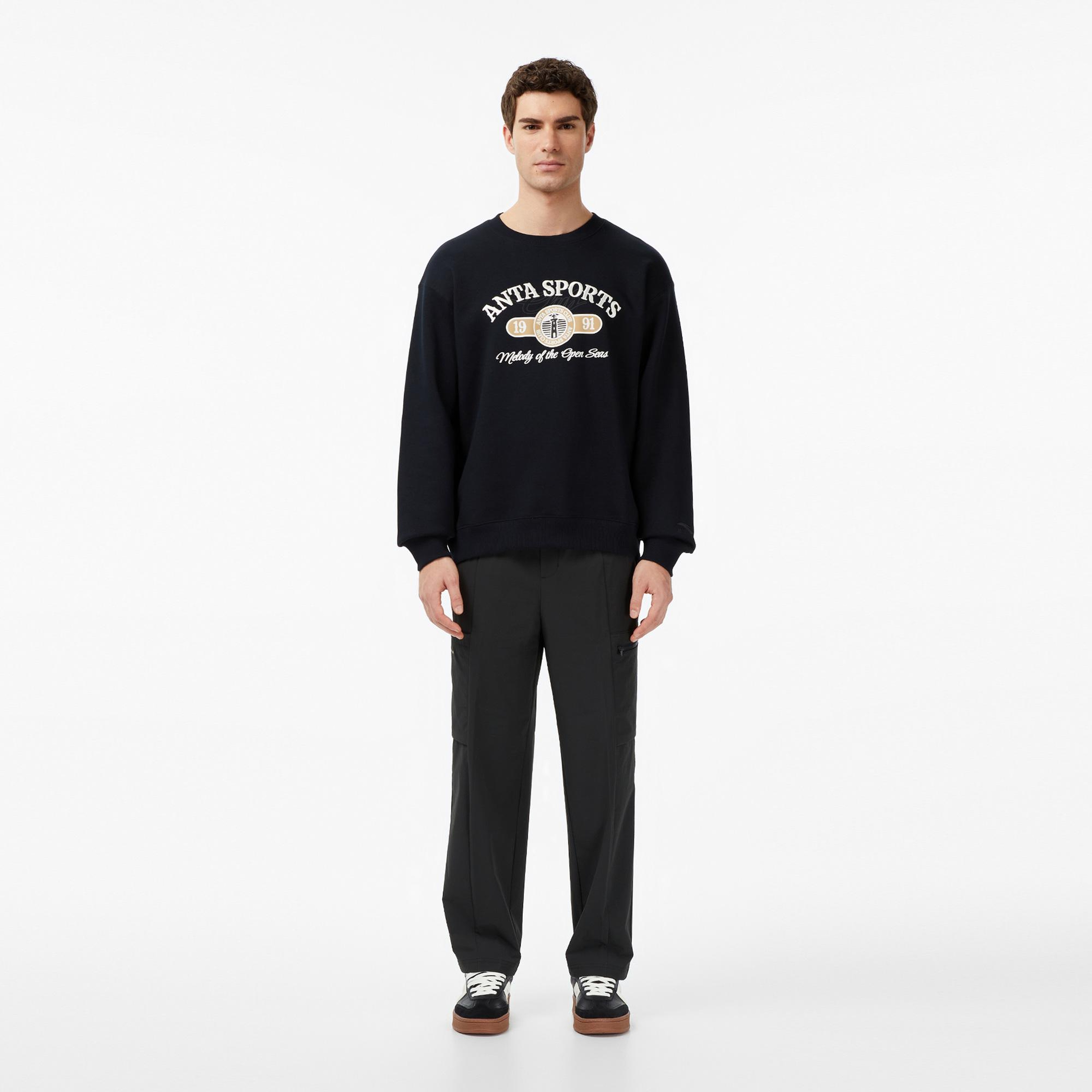 Anta Sports Club Erkek Lacivert Sweatshirt