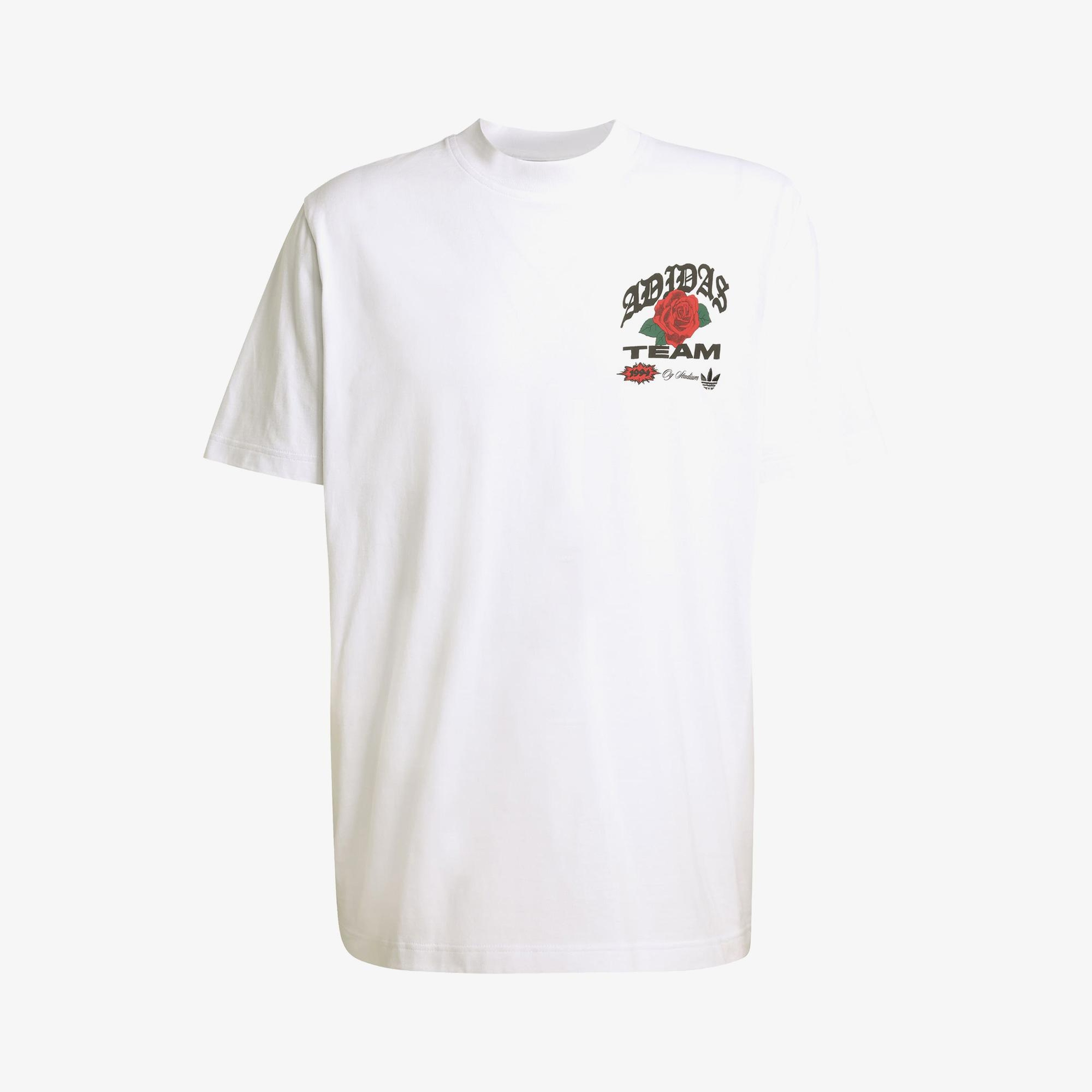 adidas GFX Roses Erkek Beyaz T-Shirt