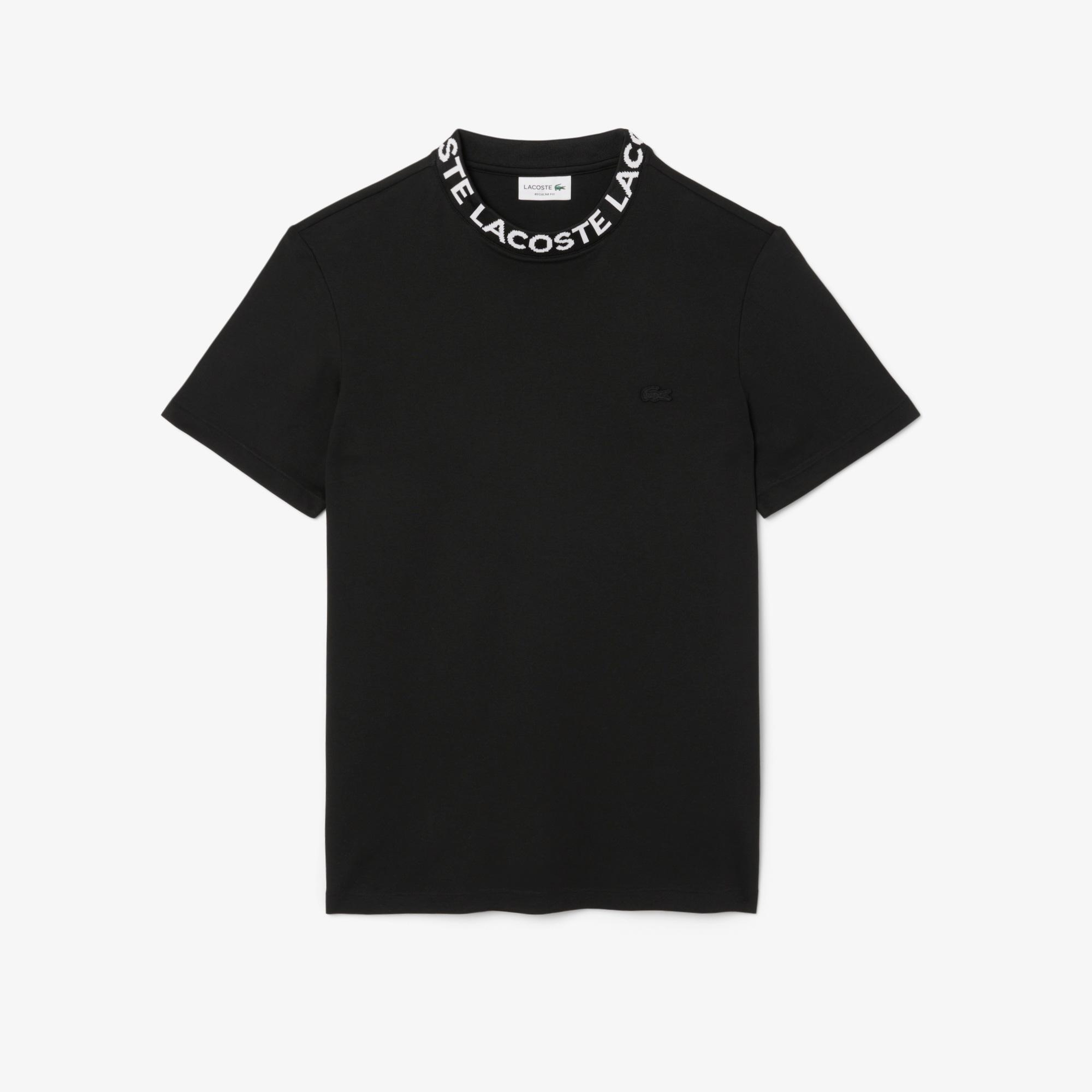 Lacoste Erkek Regular Fit Bisiklet Yaka Siyah T-Shirt