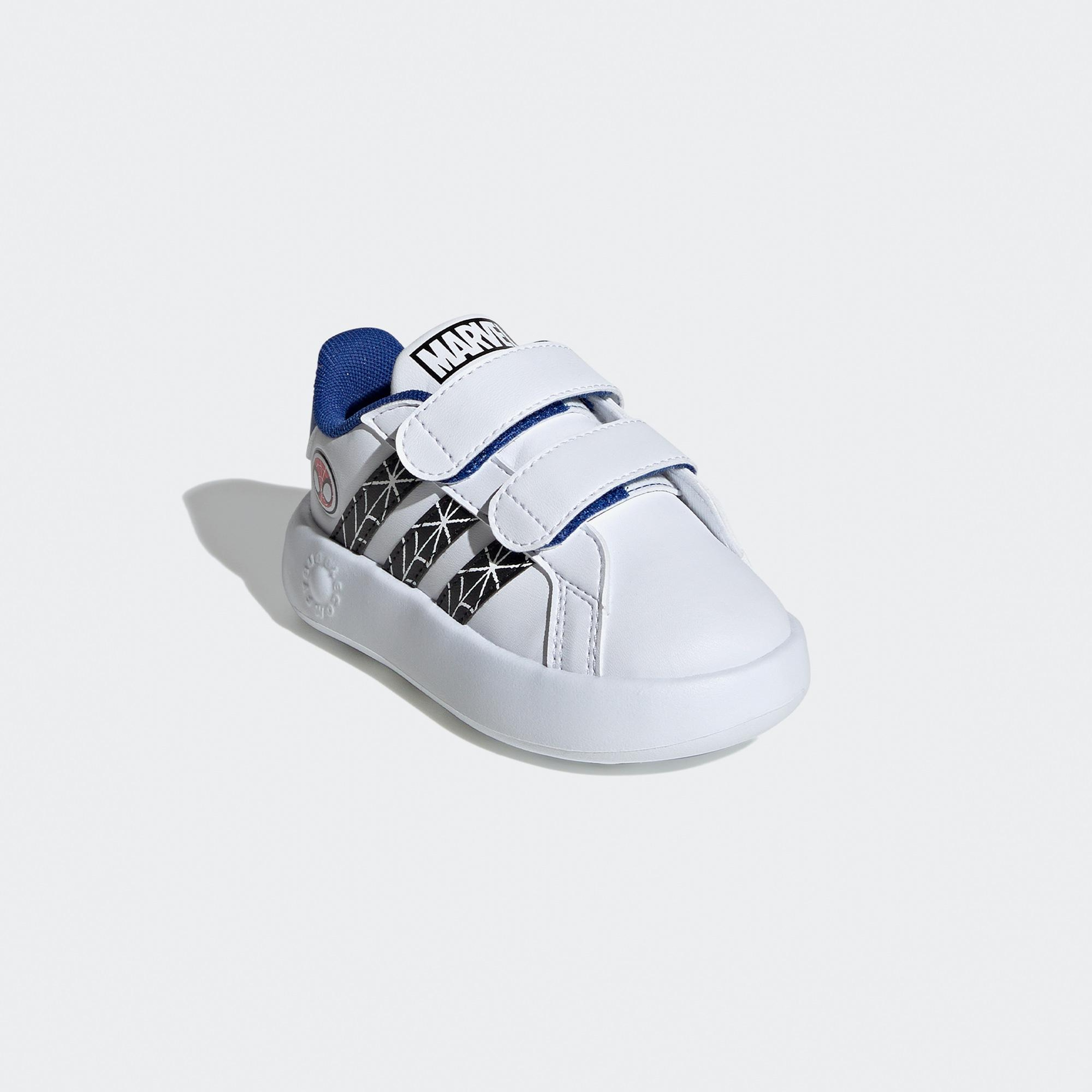 adidas Spider-Man Grand Court Bebek Beyaz Spor Ayakkabı