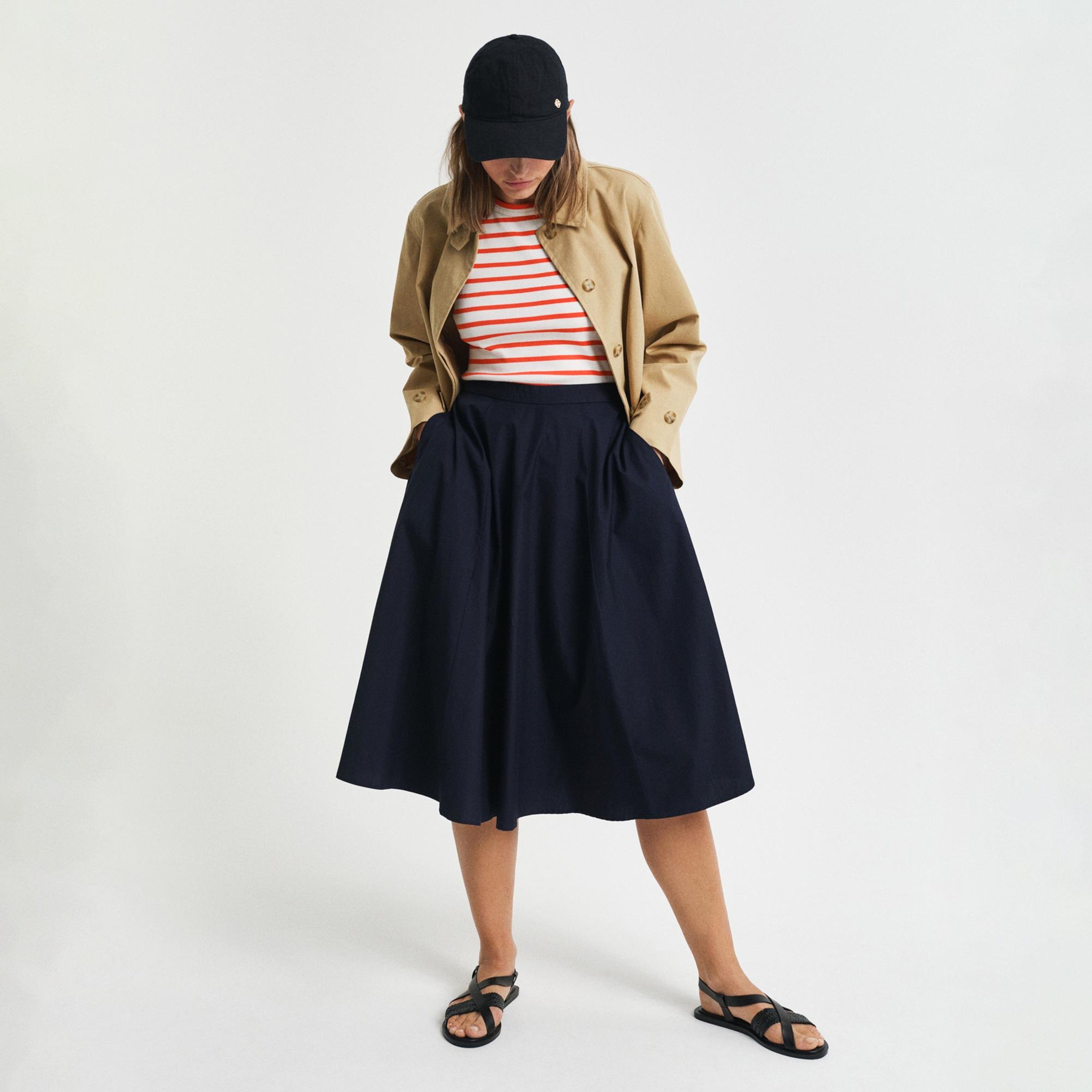 GANT Kadın Lacivert Loose Fit Etek