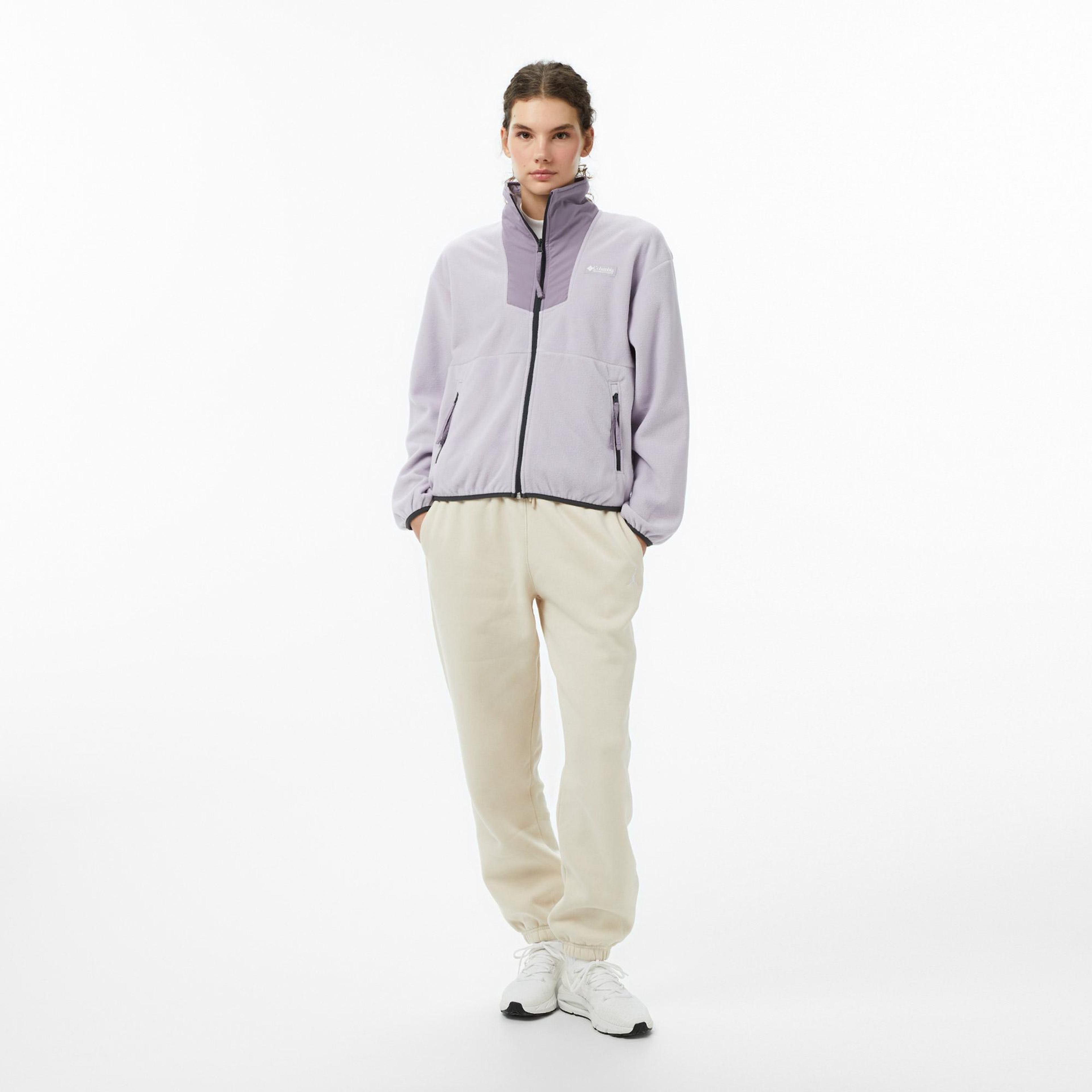 Columbia Sequoia Grove Full Zip Fleece Kadın Mor Outdoor Sweatshirt