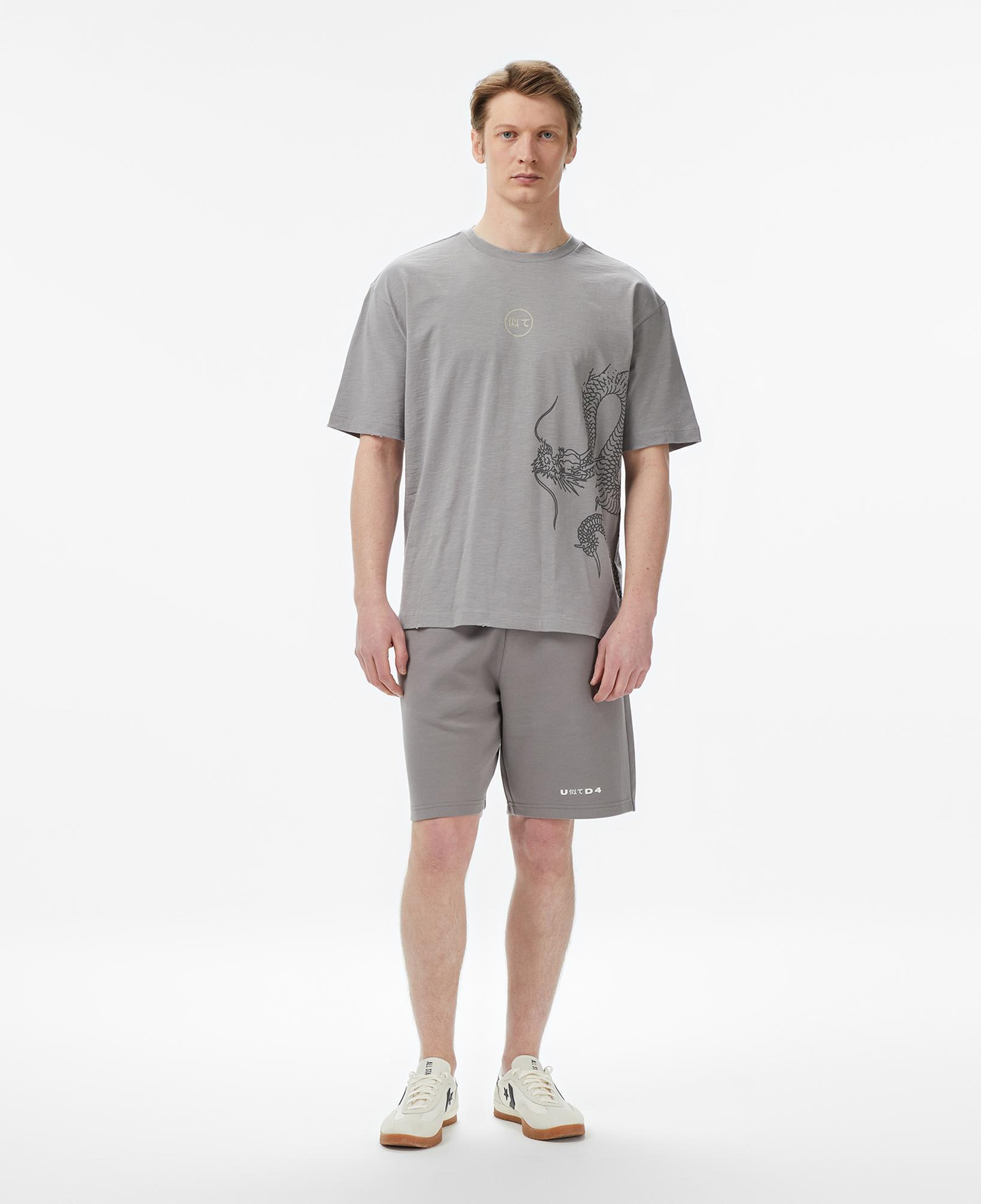 UNITED4 Regular Fit Erkek Gri T-Shirt