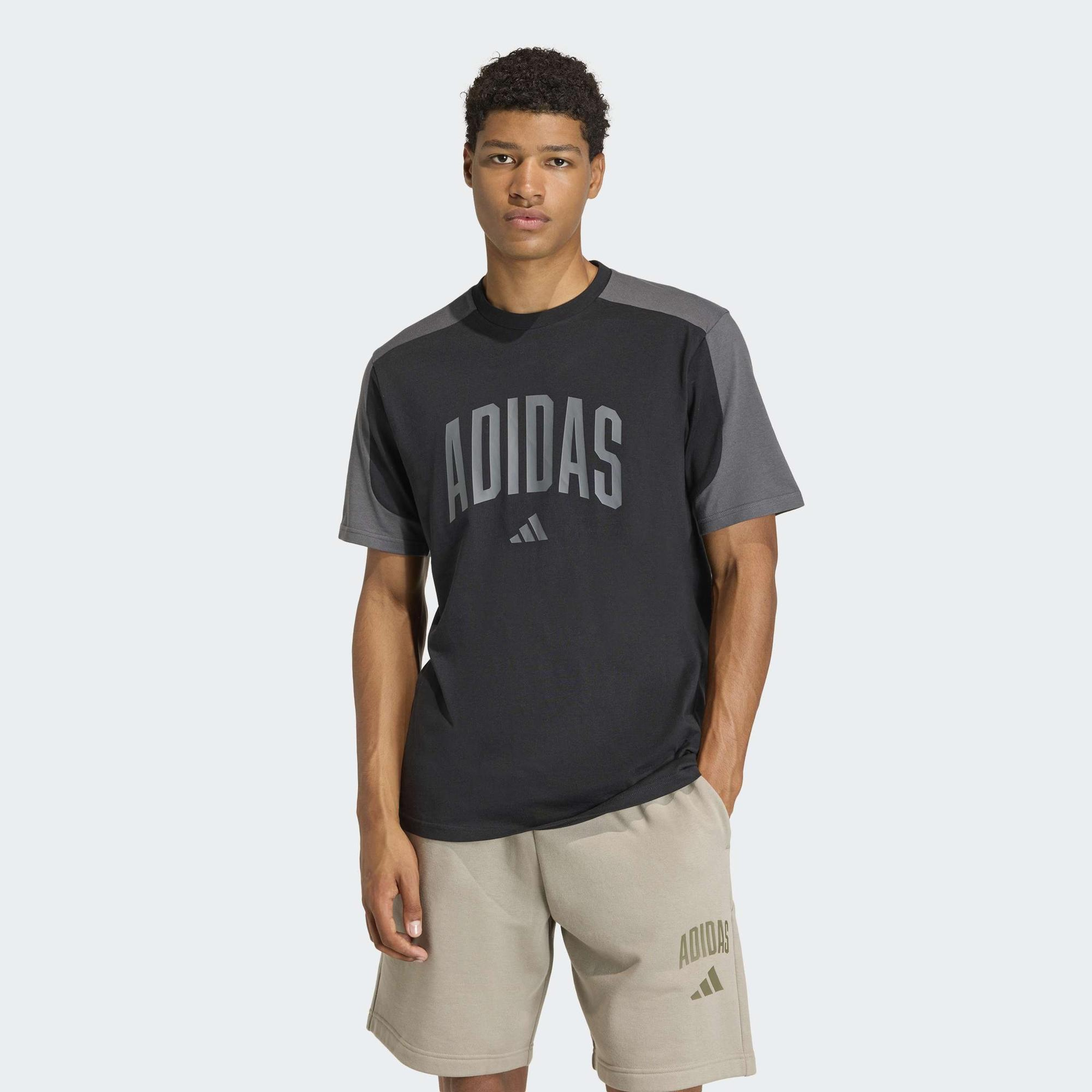adidas Collegiate Erkek Siyah Antrenman T-Shirt