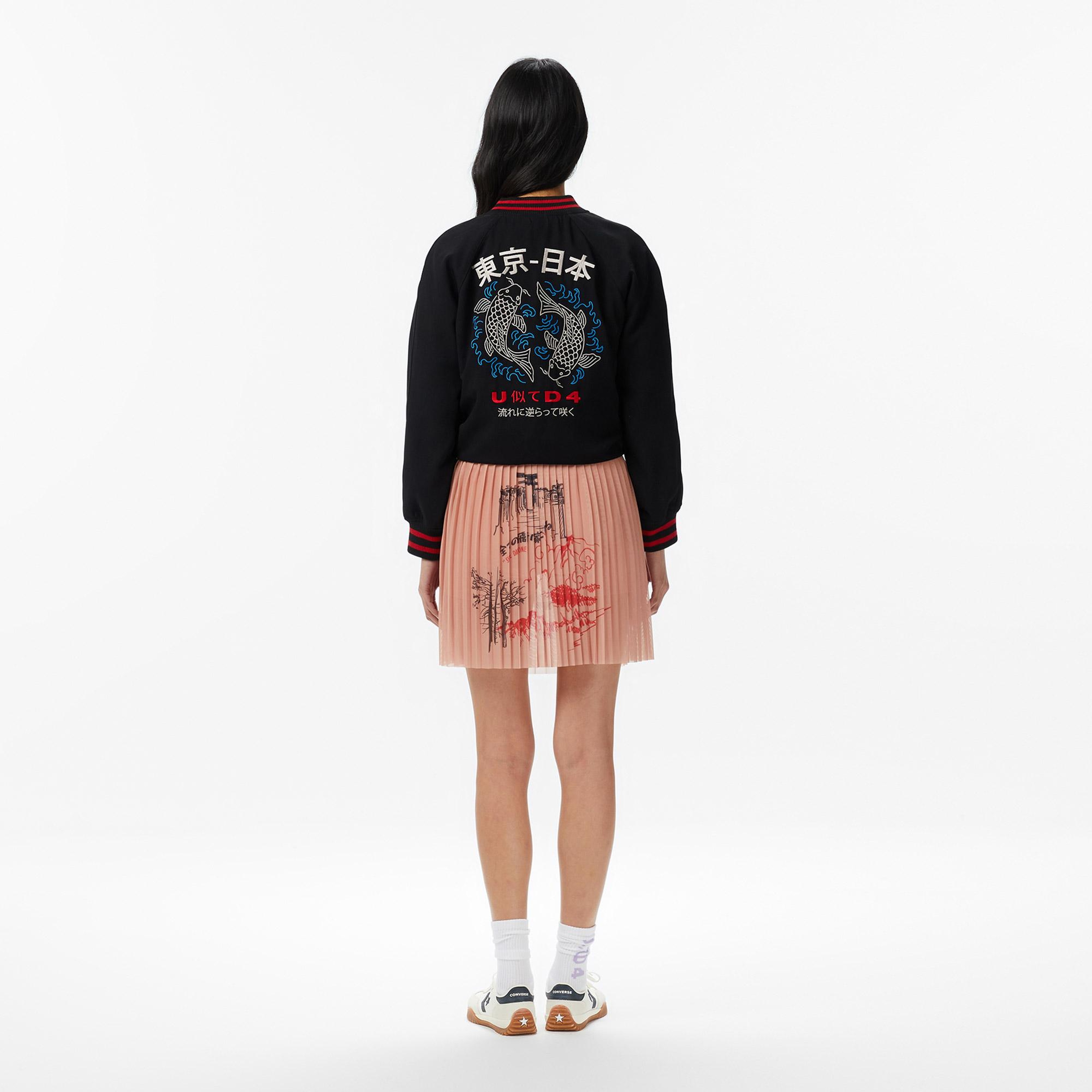 UNITED4 Slim Fit Kadın Pembe Etek