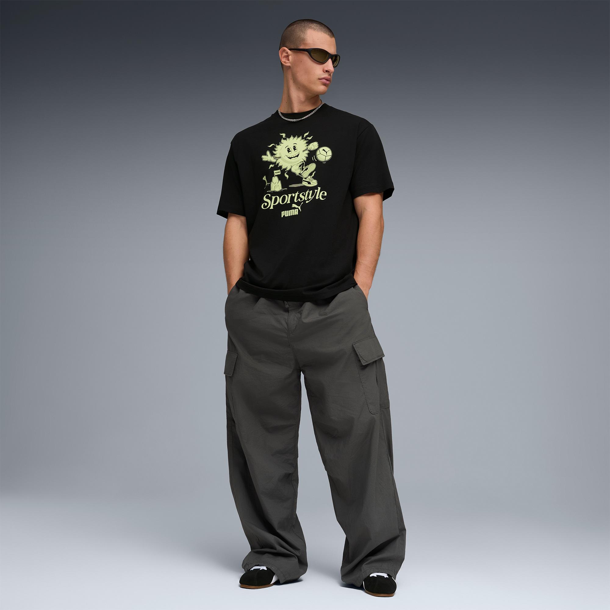 Puma Graphic  Erkek Siyah T-Shirt